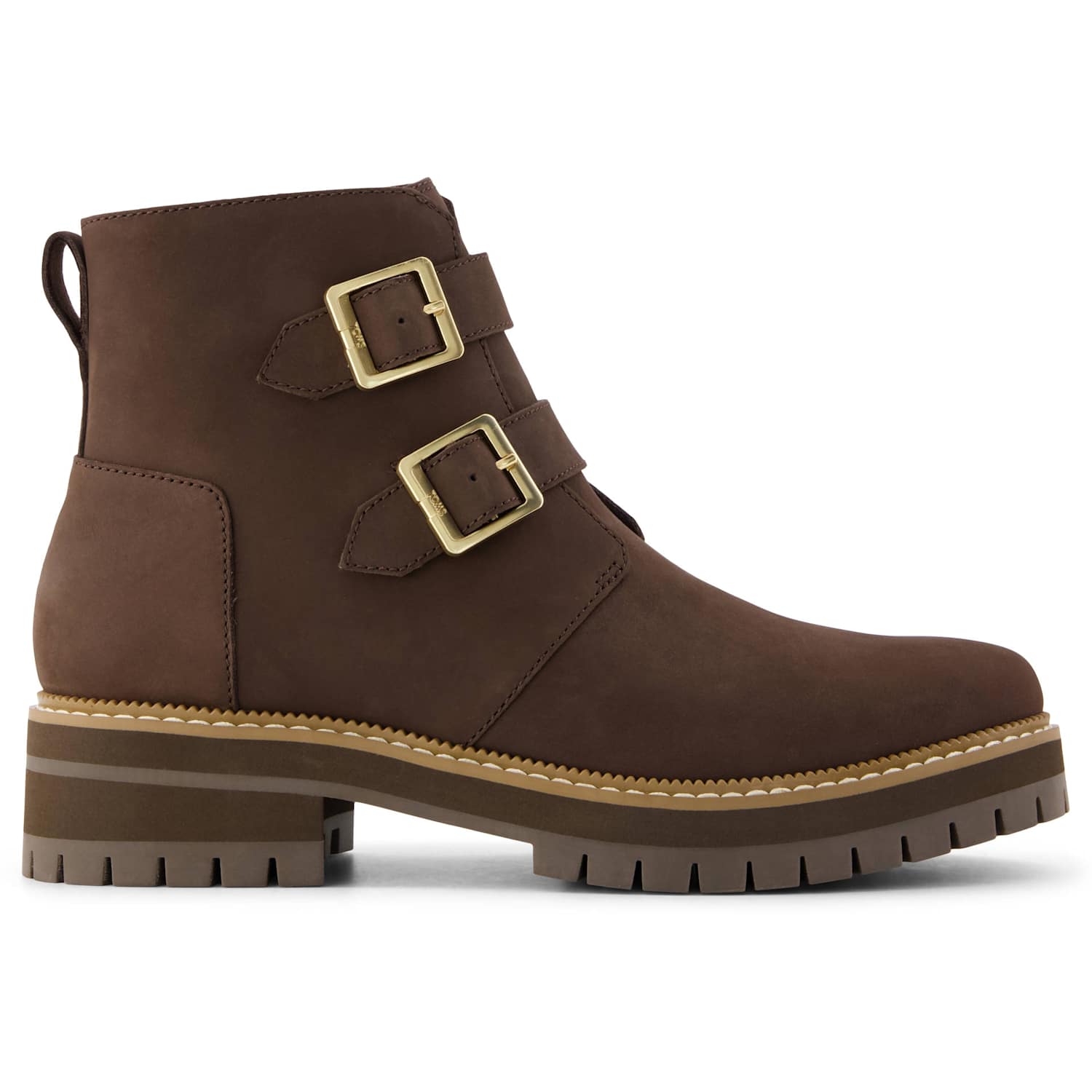 Toms Women's Suede Buckle Block Heel Ankle Boots - 6 - Dark Brown - Available at M&S