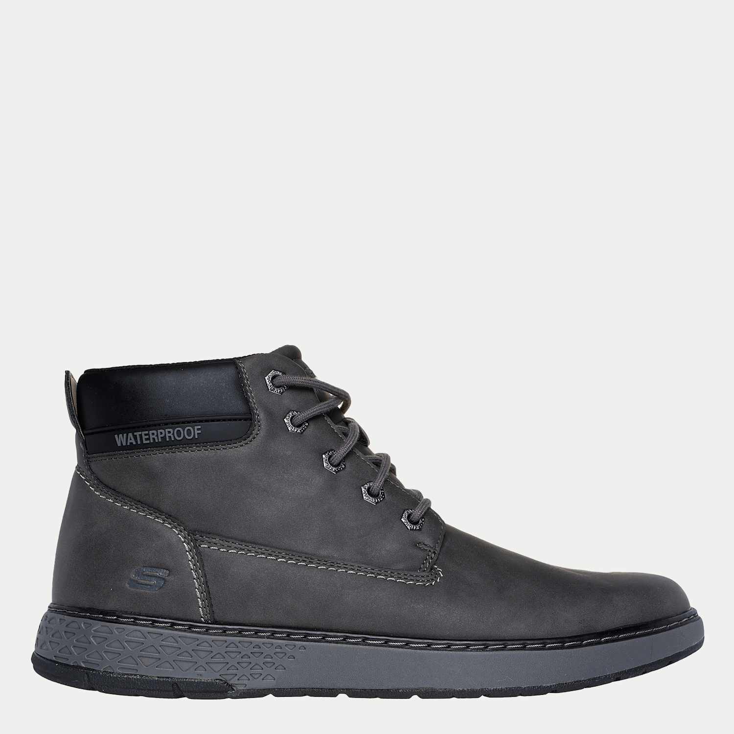 Skechers Women's Garlan Deno Lace Up Ankle Boots - 7 - Charcoal - Available at M&S