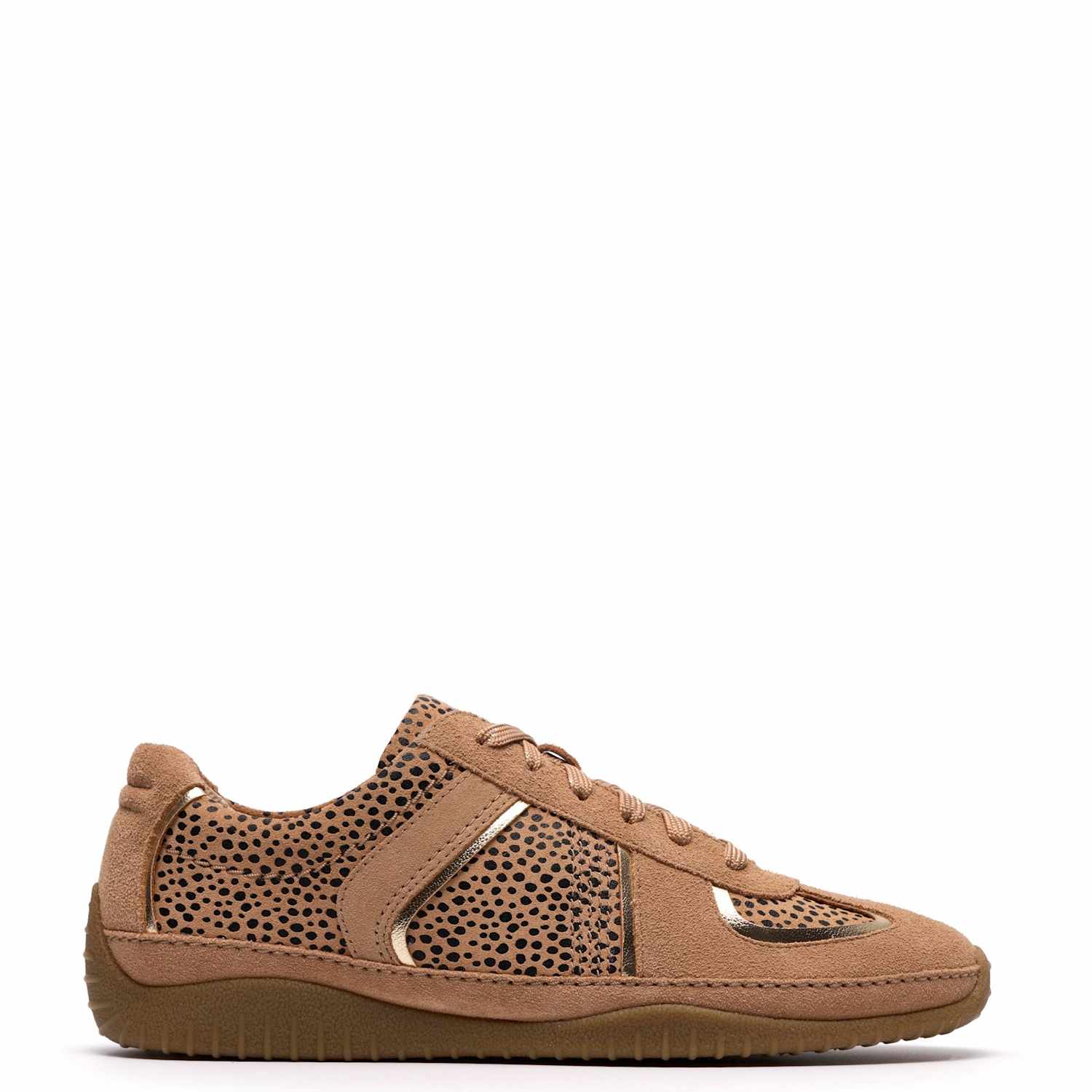 Clarks Women's Meridor Lo Animal Print Trainers - 6 - Brown Mix - Available at M&S