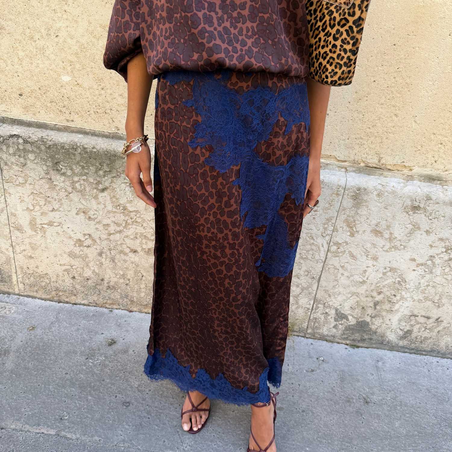 Never Fully Dressed Women's Leopard Print Maxi A-Line Skirt - 14 - Brown Mix - Available at M&S