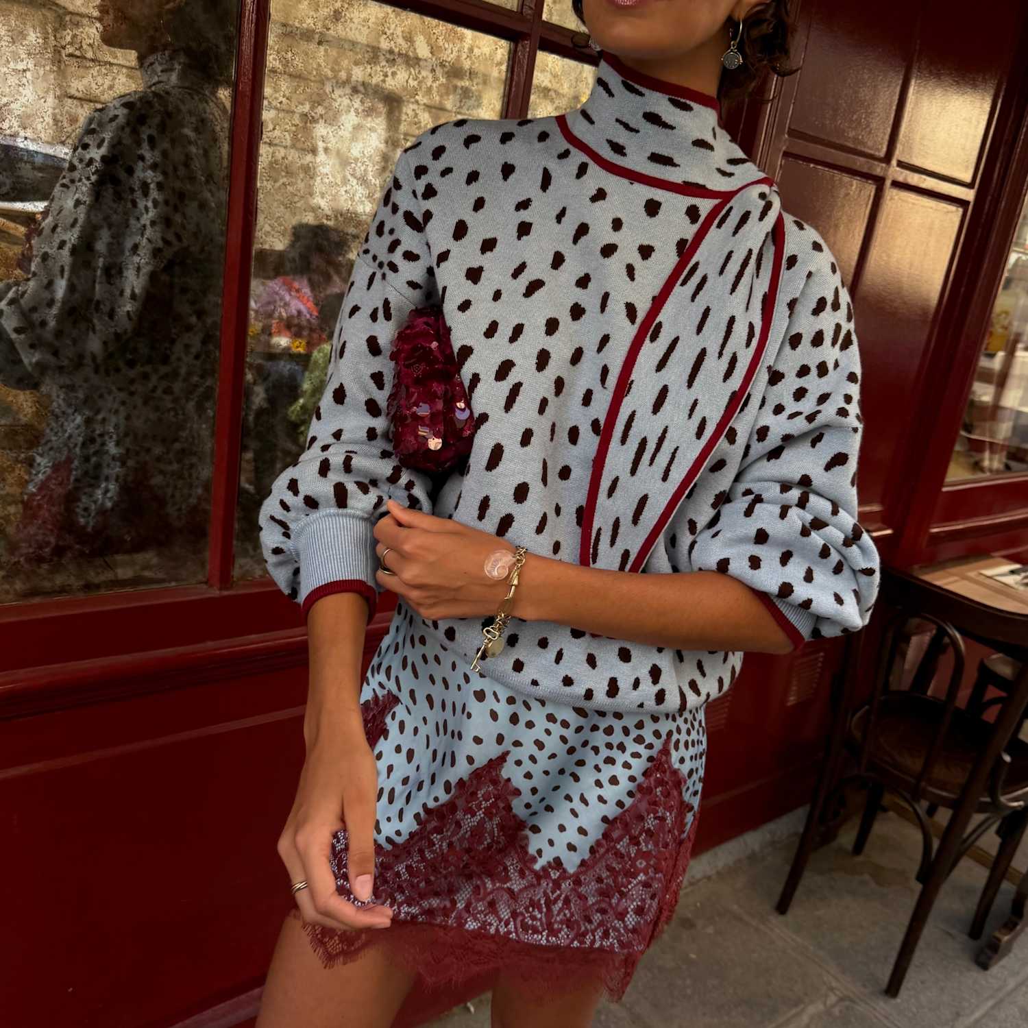 Never Fully Dressed Women's Round Neck Animal Print Jumper - XX Large - Blue Mix - Available at M&S