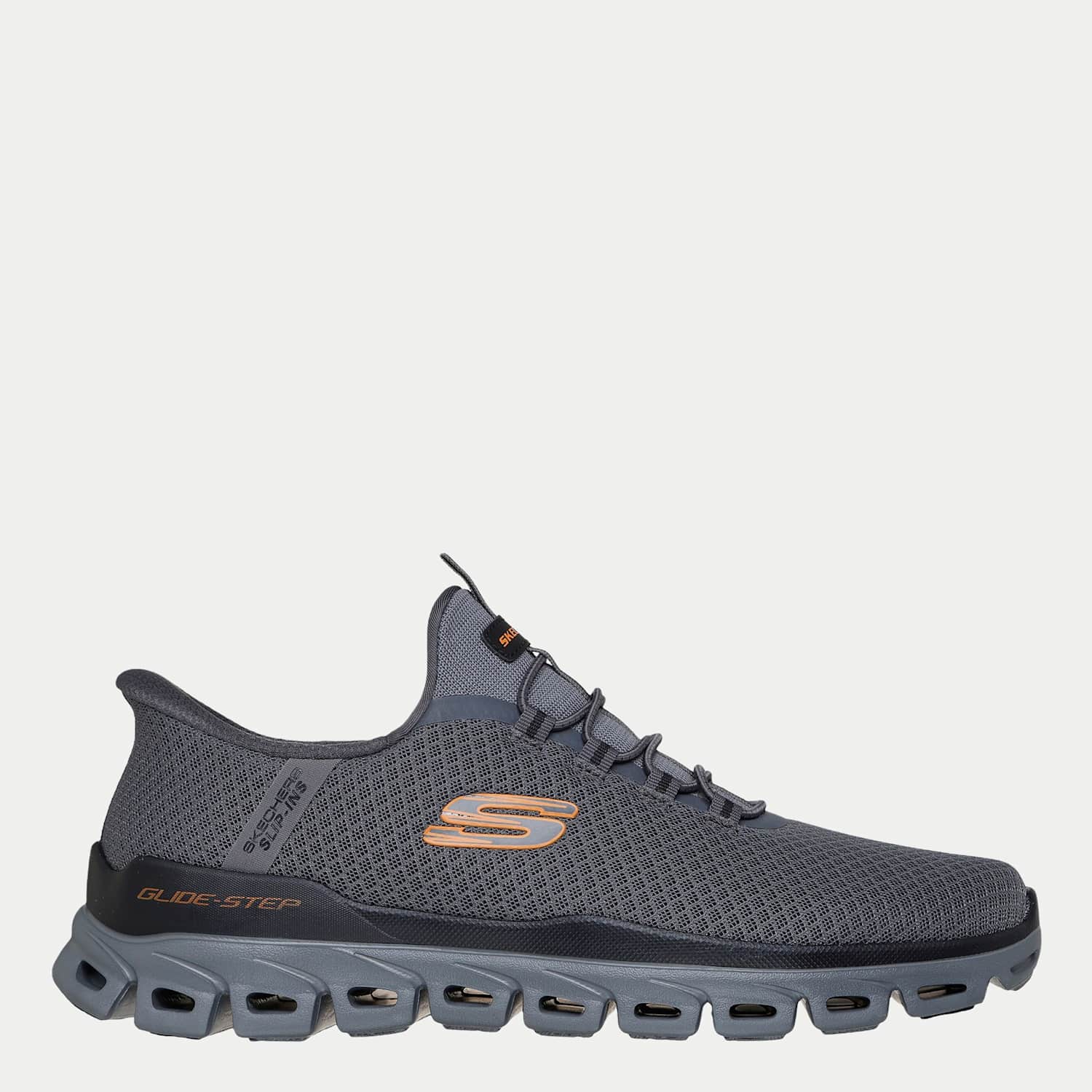 Skechers Men's Glide-Step Noxus Slip-ins Trainers - 7 - Charcoal Mix - Available at M&S