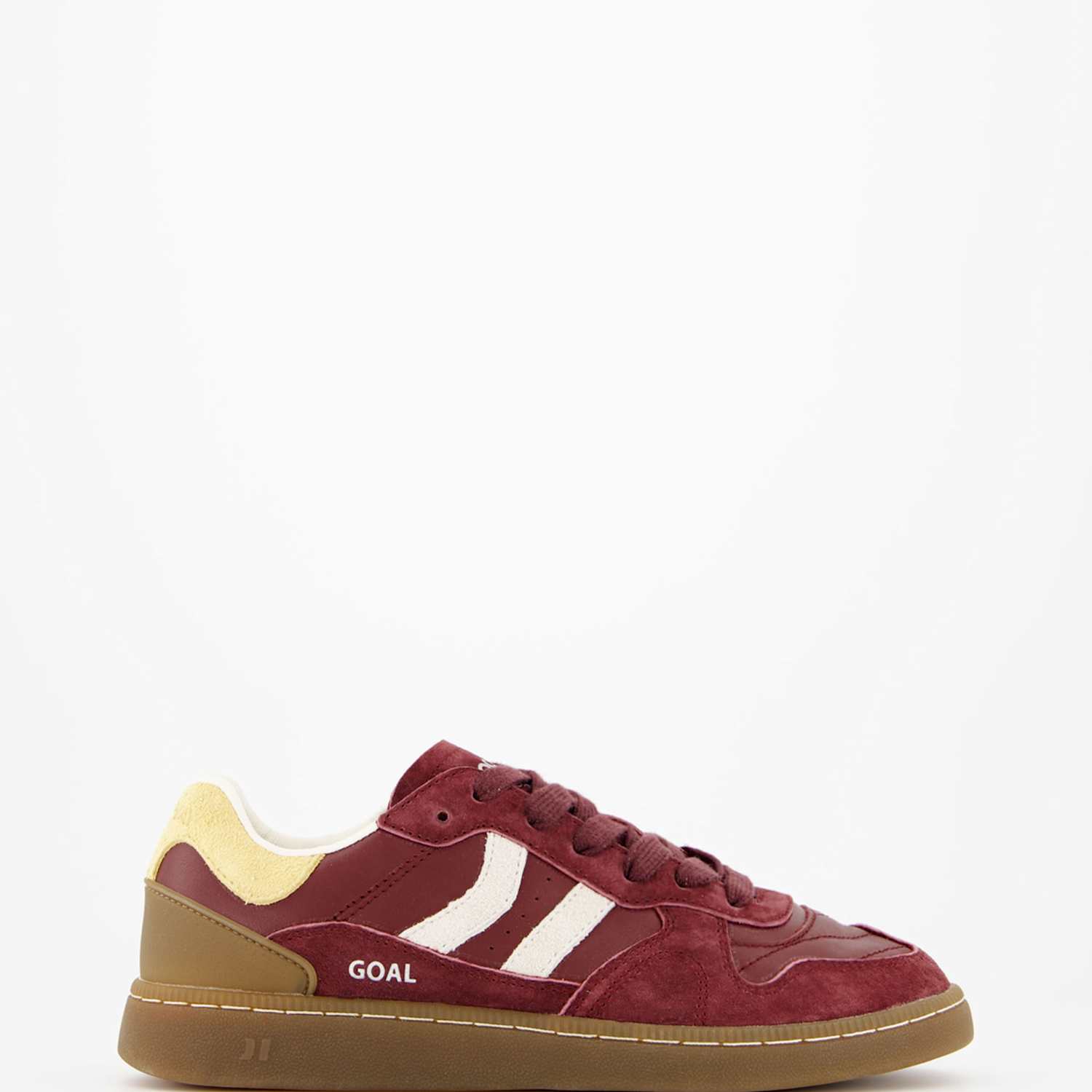 Coolway Women's Goal Suede Lace Up Trainers - 3 - Burgundy - Available at M&S