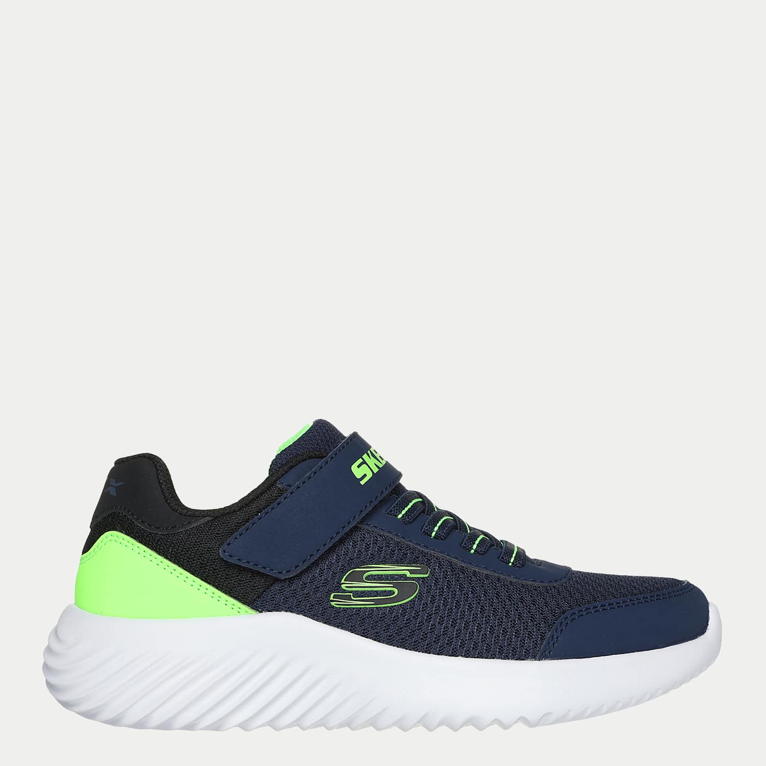 Skechers Girls Riptape Trainers (9 ½ Small - 4 Large) - 12 - Navy Mix - Available at M&S