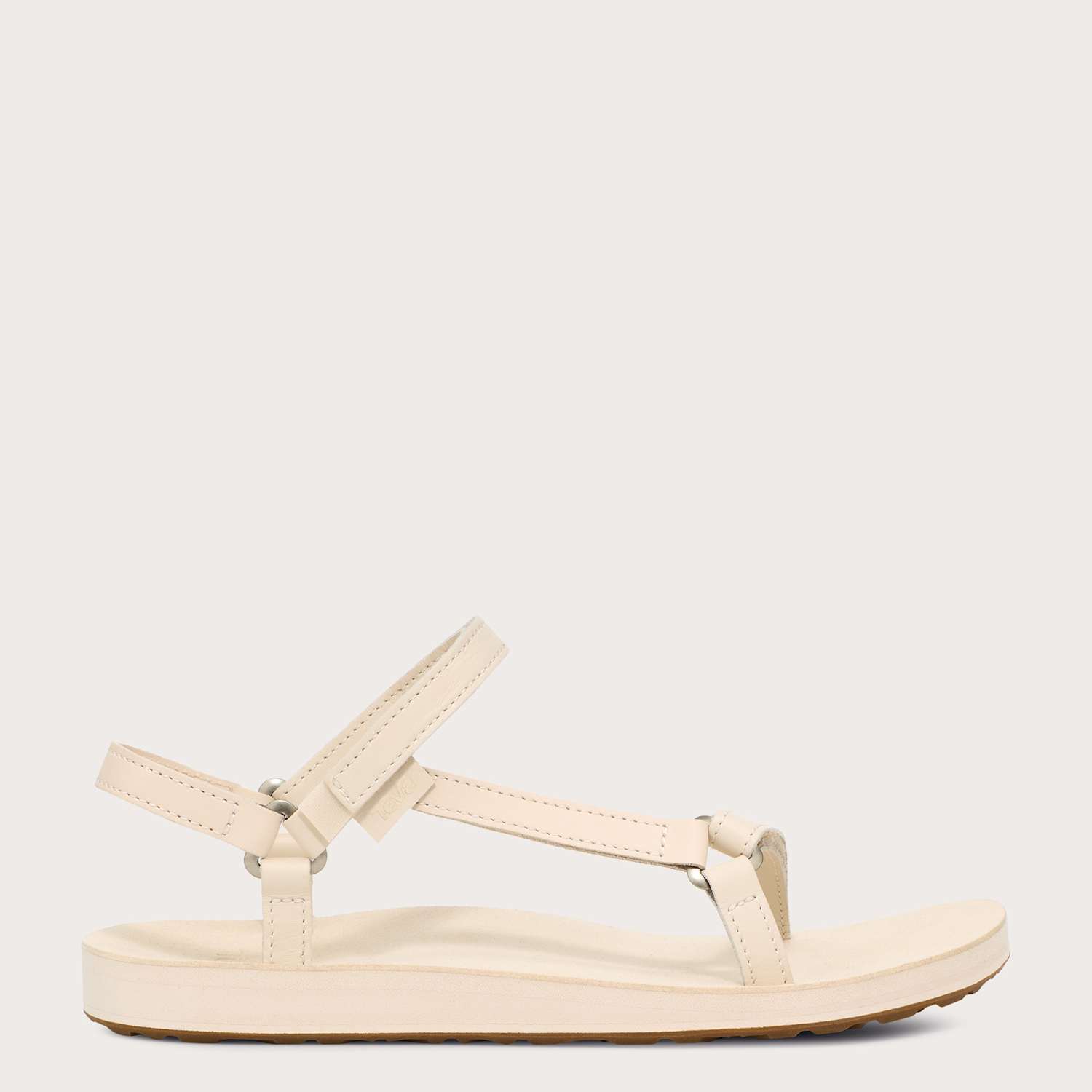 Teva Women's Leather Ankle Strap Flat Sandals - 4 - Cream - Available at M&S