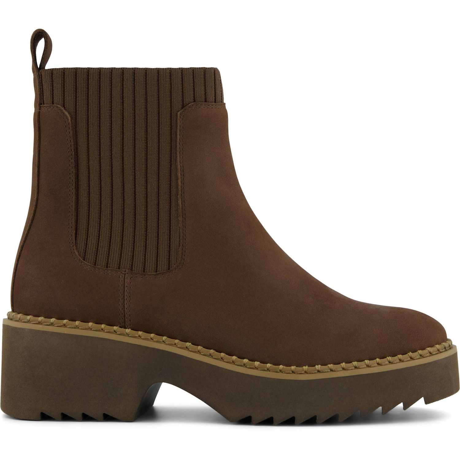 Toms Women's Leather Wedge Chelsea Boots - 6 - Dark Brown - Available at M&S
