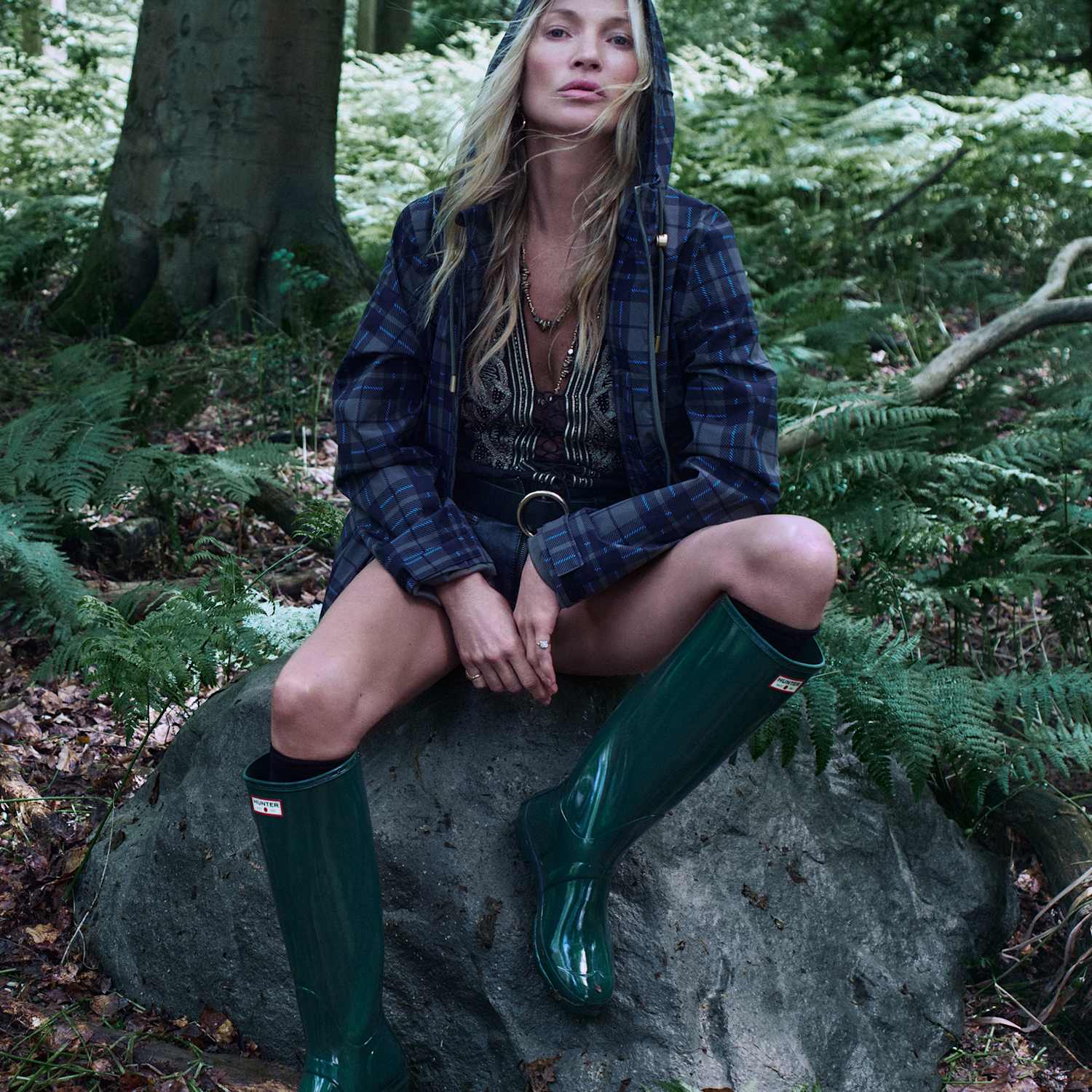 Hunter Women's Original Tall 170 Yrs Anniversary Wellington Boot - 8 - Green - Available at M&S