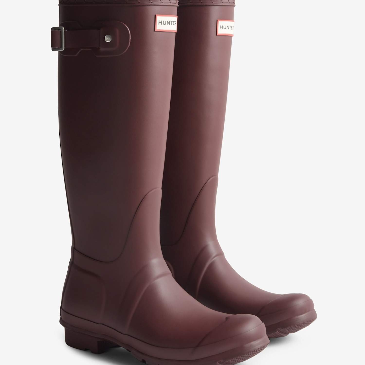 Hunter Women's Original Tall Wellington Boots - 6 - Burgundy - Available at M&S