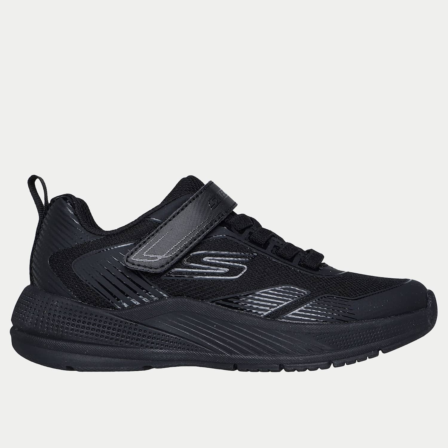 Skechers Girls Microspec Advance Oasis Point Trainers (9.5 Small-4 Large) - 9½ - Black - Available at M&S
