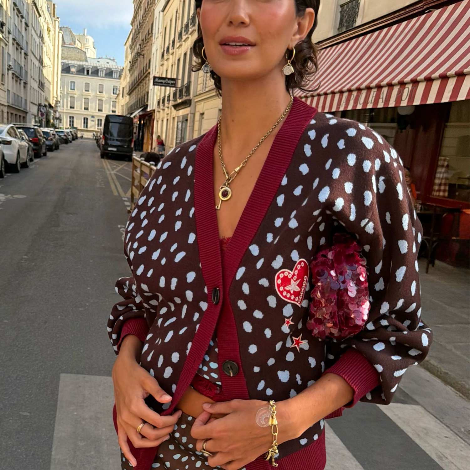 Never Fully Dressed Women's Animal Print V-Neck Relaxed Cardigan - Extra Large - Brown Mix - Available at M&S