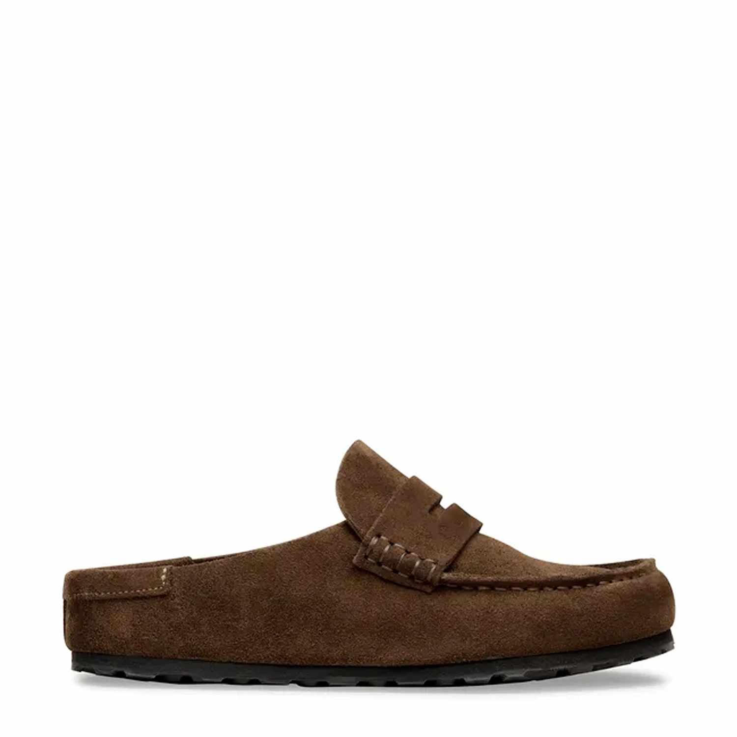 Birkenstock Women's Naples Suede Mules - 7½ - Brown - Available at M&S