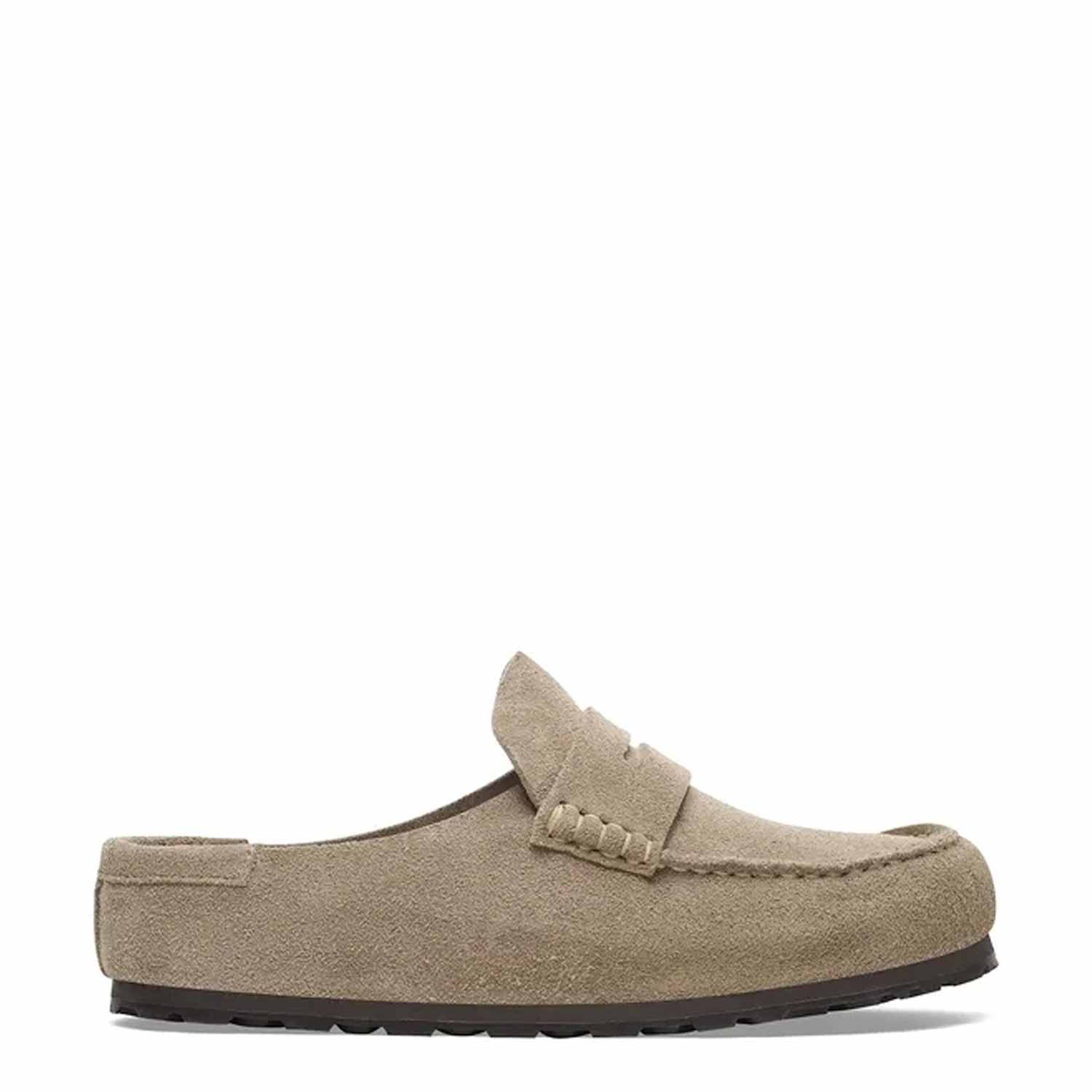 Birkenstock Women's Naples Suede Mules - 8 - Taupe - Available at M&S