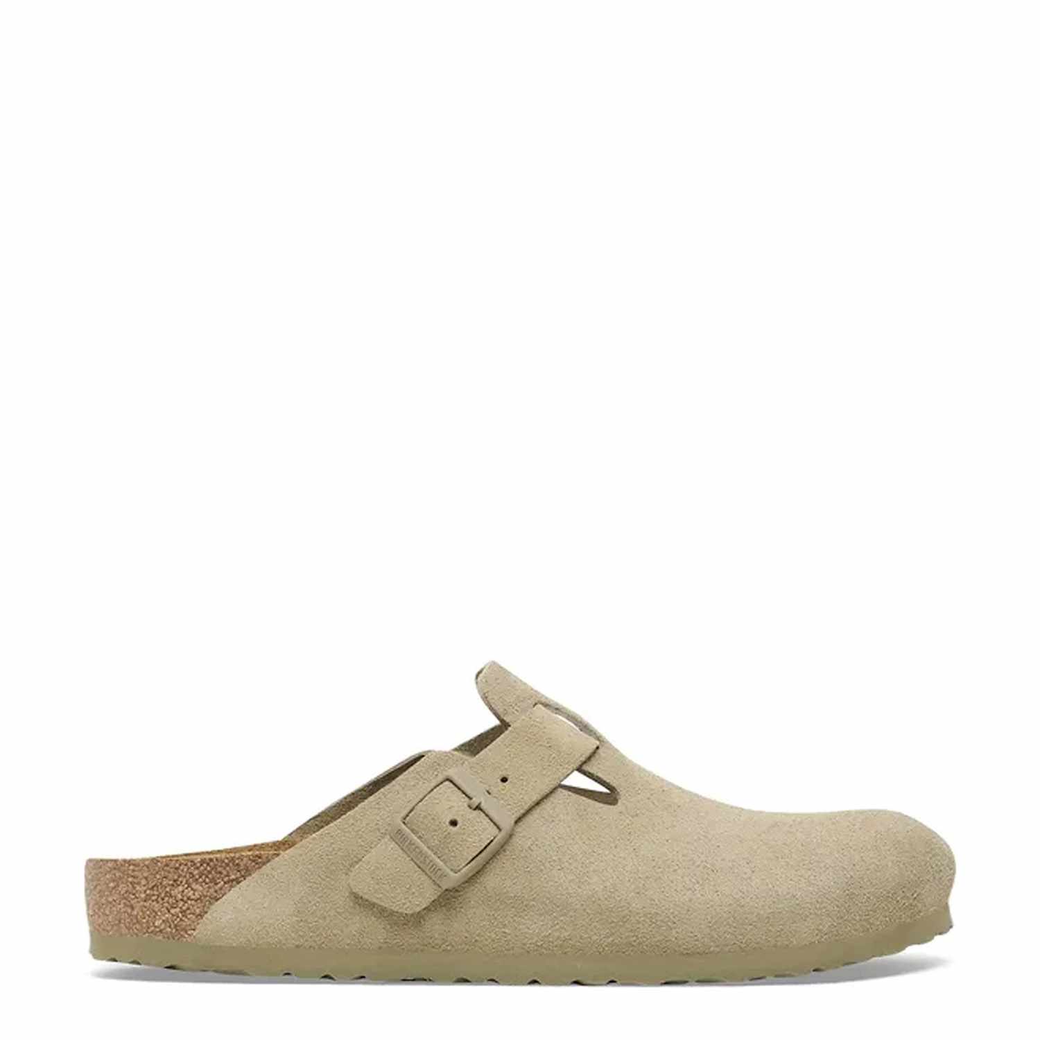 Birkenstock Women's Boston Suede Footbed Clogs - 7½ - Khaki - Available at M&S