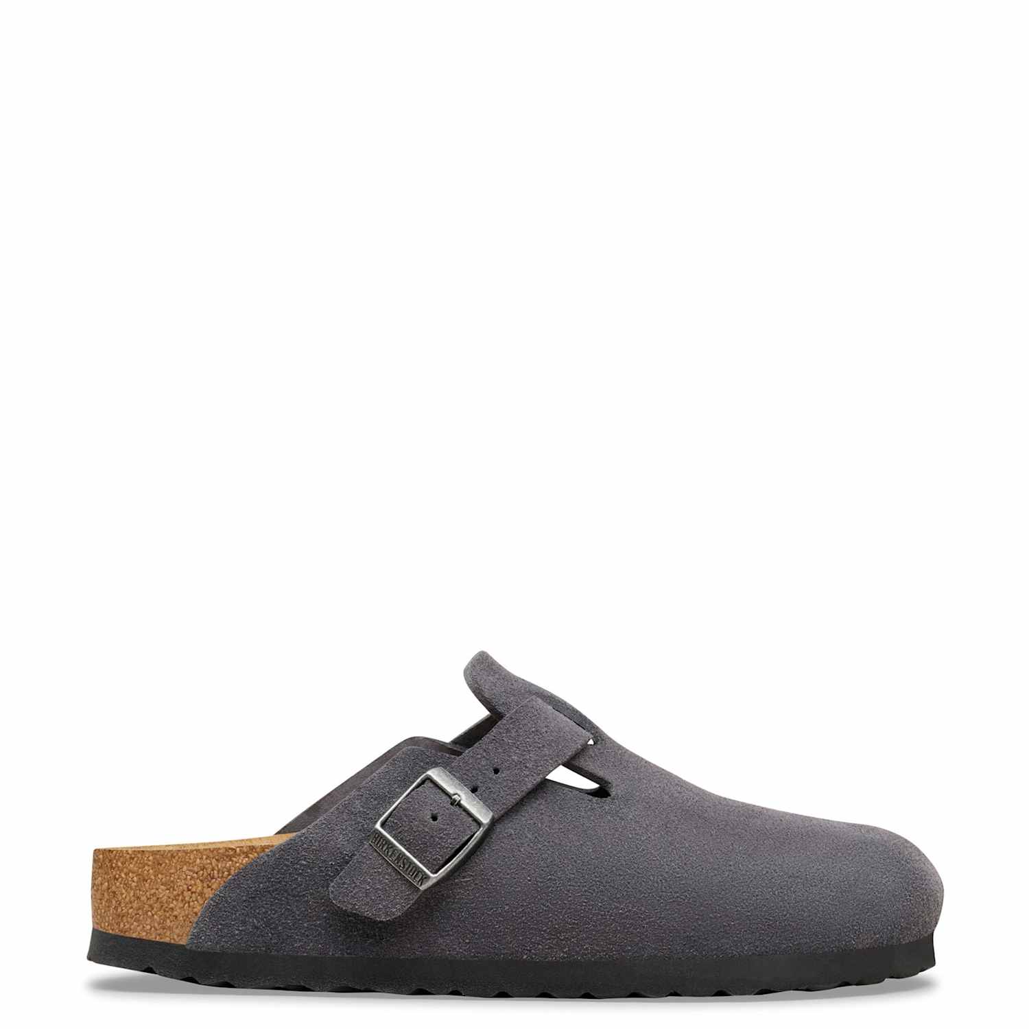 Birkenstock Women's Boston Suede Footbed Clogs - 5 - Charcoal - Available at M&S