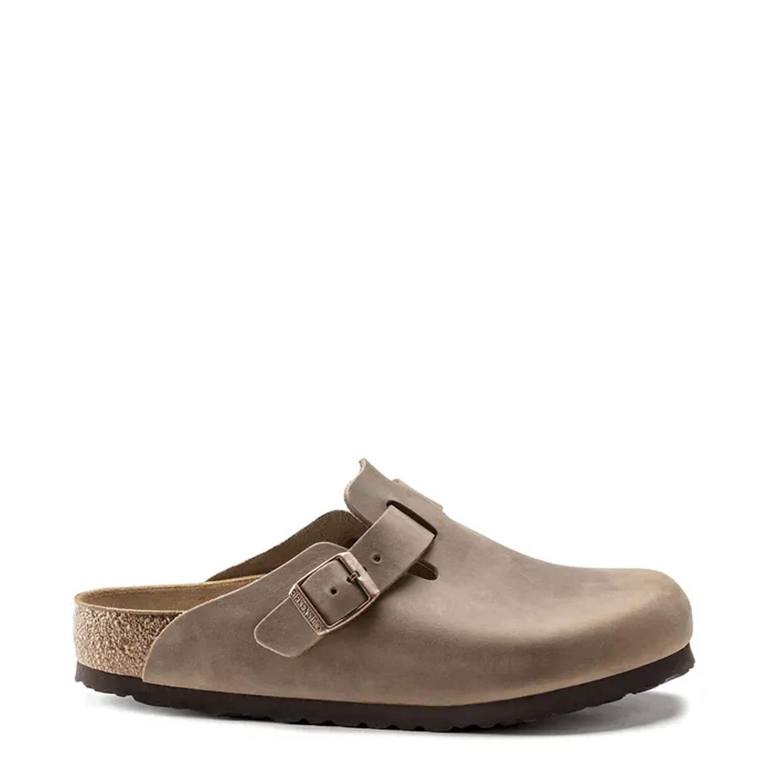 Birkenstock Women's Boston Leather Buckle Flat Footbed Clogs - 8 - Tan - Available at M&S