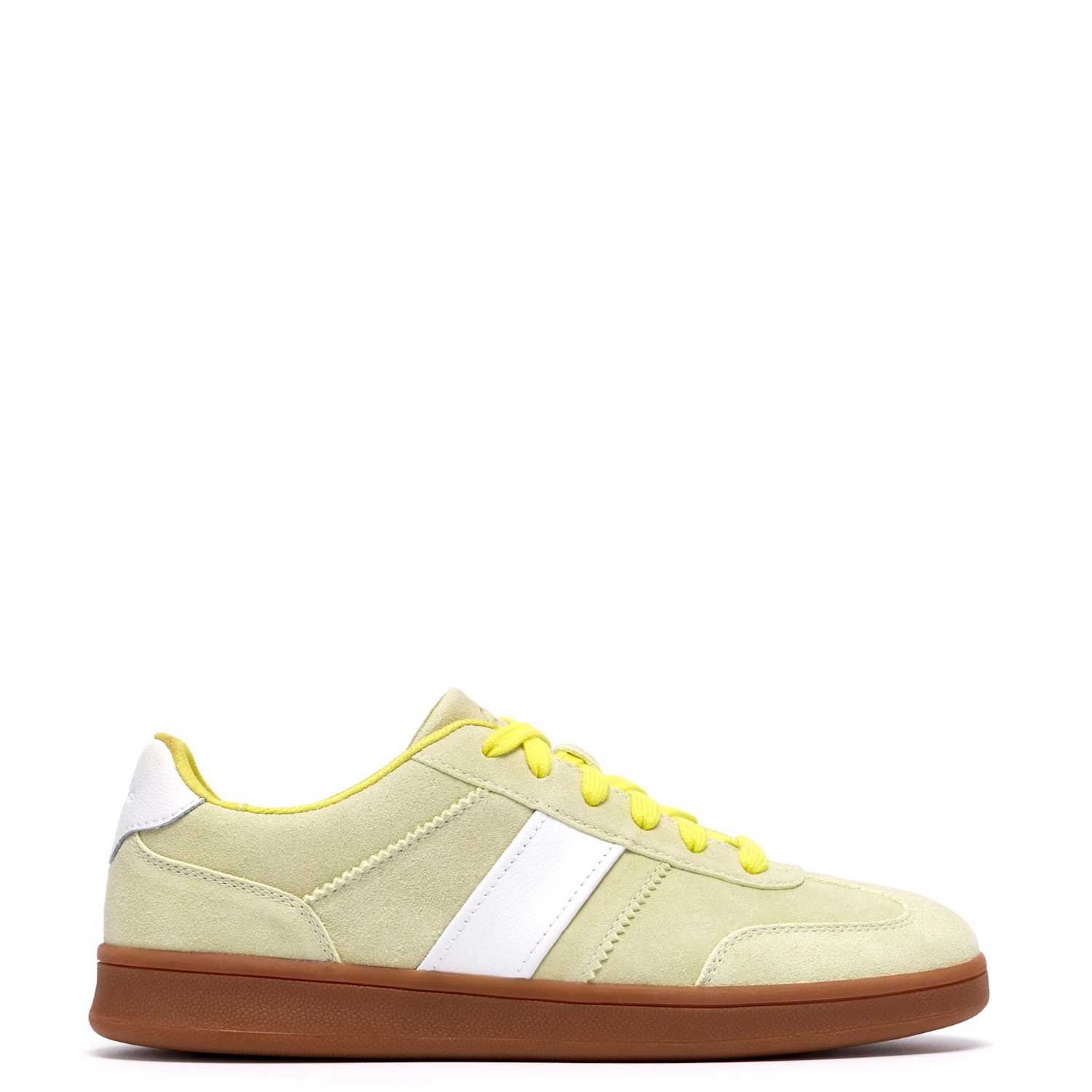 Clarks Women's Suede Cup Sole Trainers - 8 - Light Green - Available at M&S