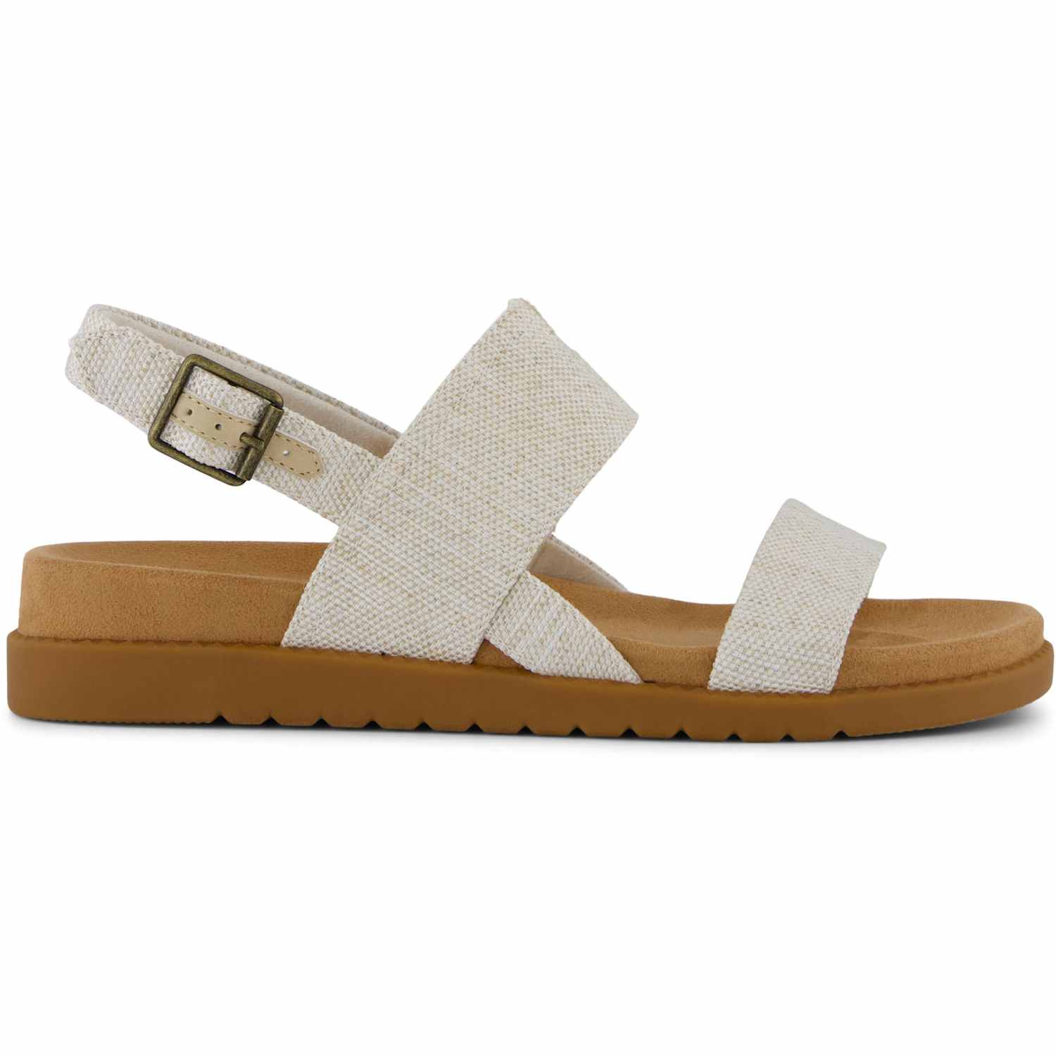 Toms Women's Strappy Footbed Slingback Sandals - 8 - Natural - Available at M&S