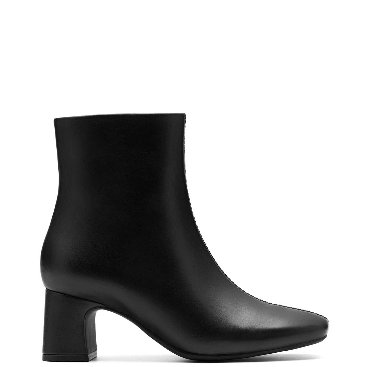 Clarks Women's Leather Block Heel Ankle Boots - 5½/D - Black - Available at M&S