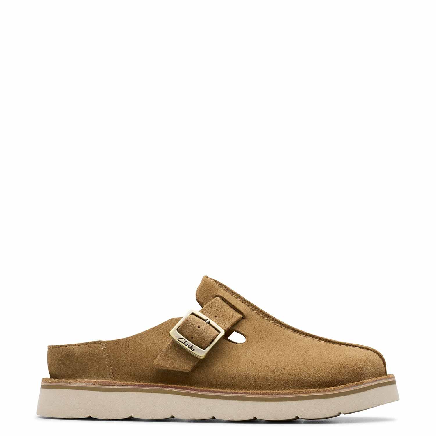 Clarks Women's Suede Slip-On Shoes - 3/D - Sand - Available at M&S