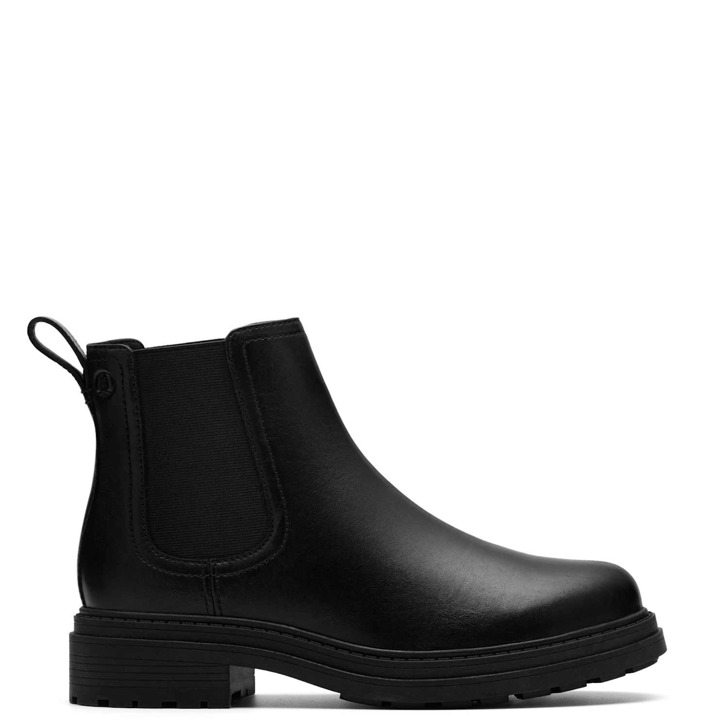 Clarks Women's Wide Fit Leather Chelsea Boots - 4½ - Black - Available at M&S