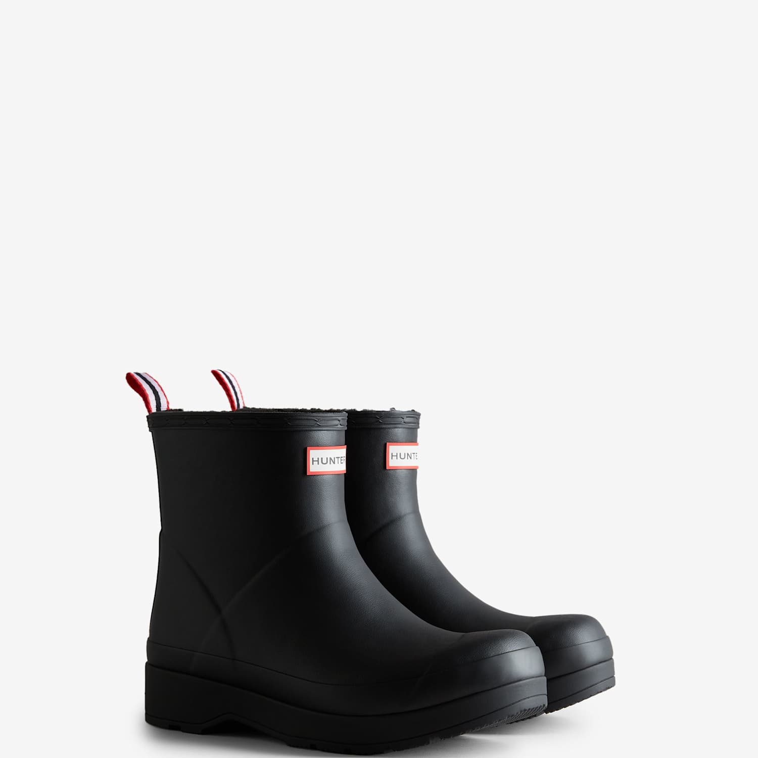 Hunter Men's Play Short Wellington Boots - 12 - Black - Available at M&S