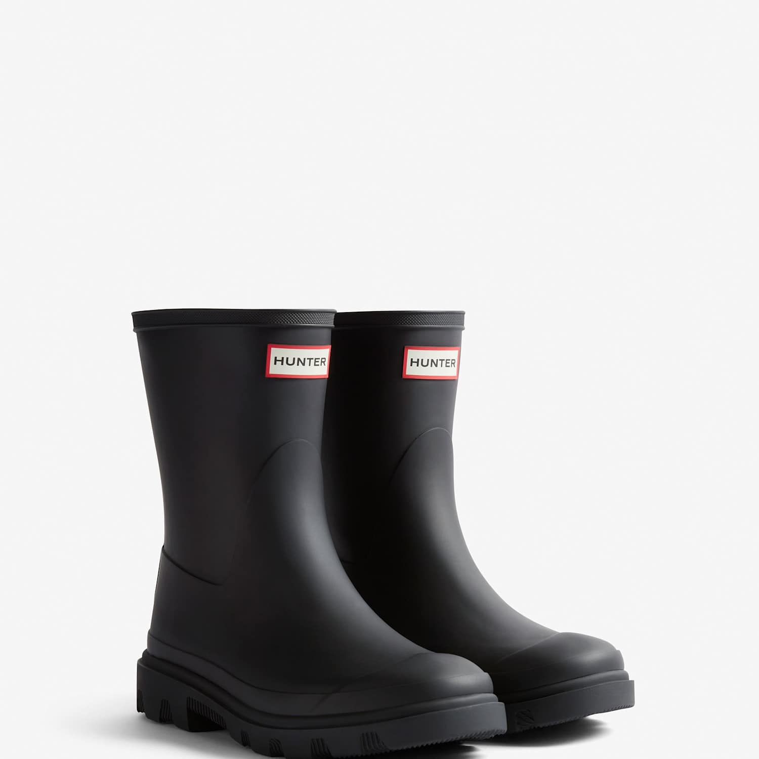 Hunter Women's Downpour Short Wellies - 10 - Black - Available at M&S