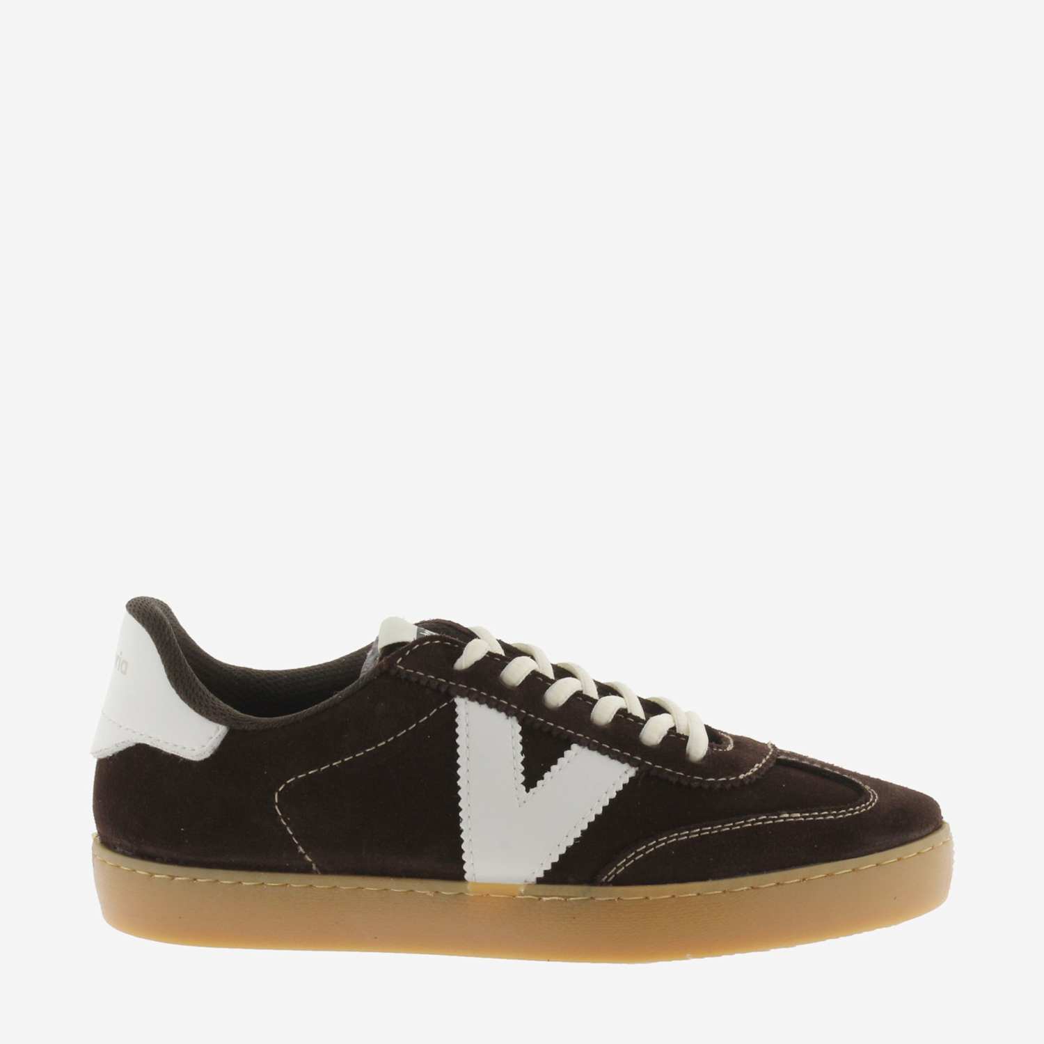 Victoria Women's Berlin Ciclista Suede Trainers - 4 - Chocolate - Available at M&S
