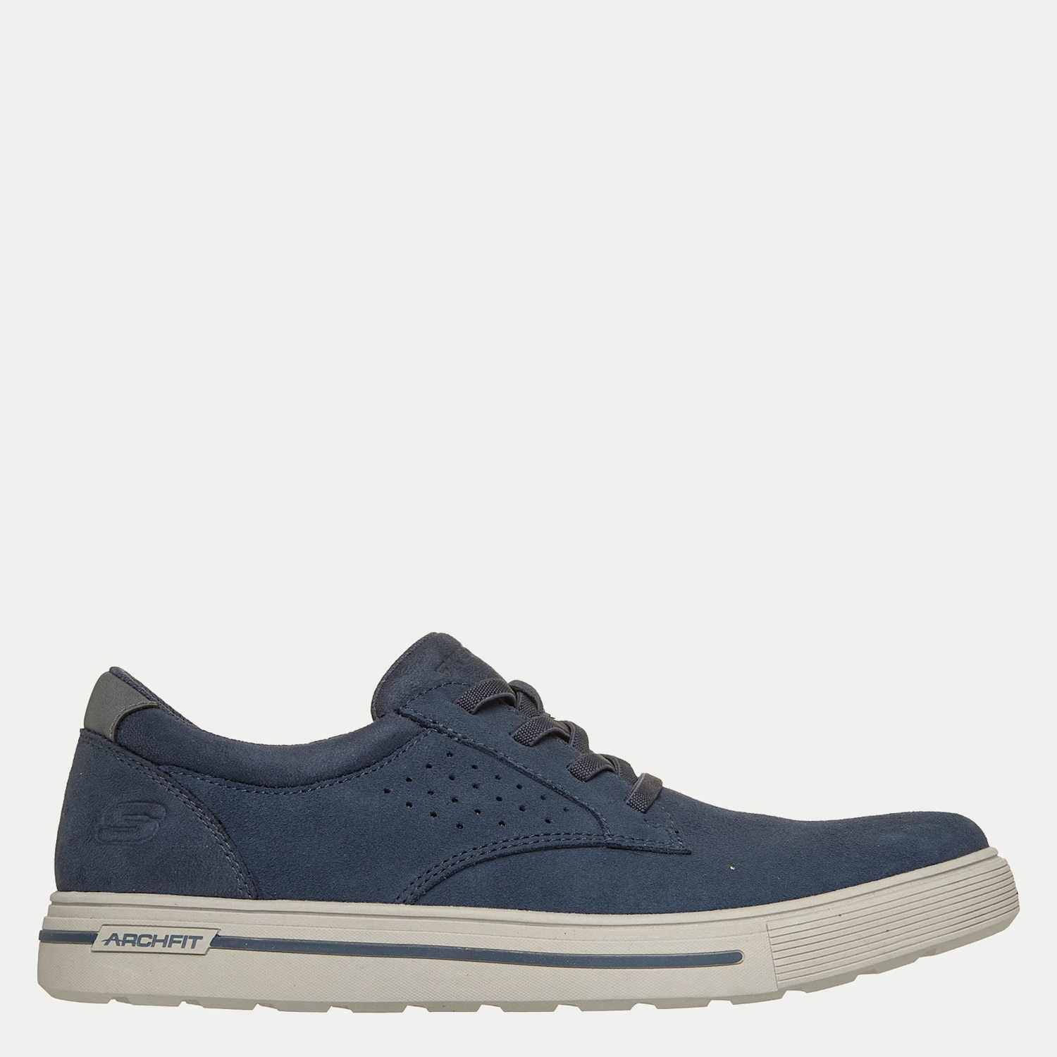 Skechers Men's Solano Rey Arch Fit Suede Walking Shoes - 11 - Navy - Available at M&S