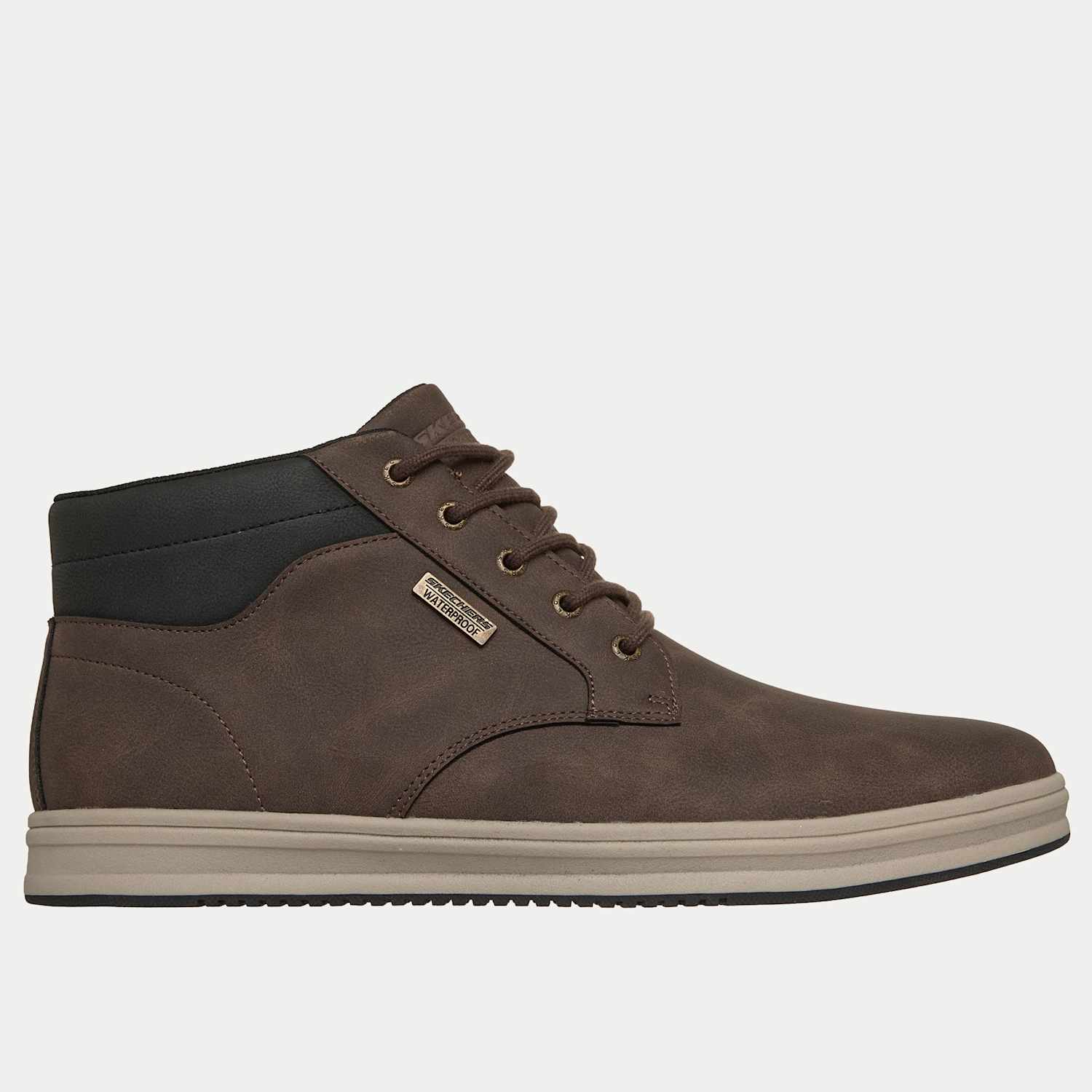 Skechers Men's Palmiro Wallace Waterproof Boots - 9 - Chocolate - Available at M&S
