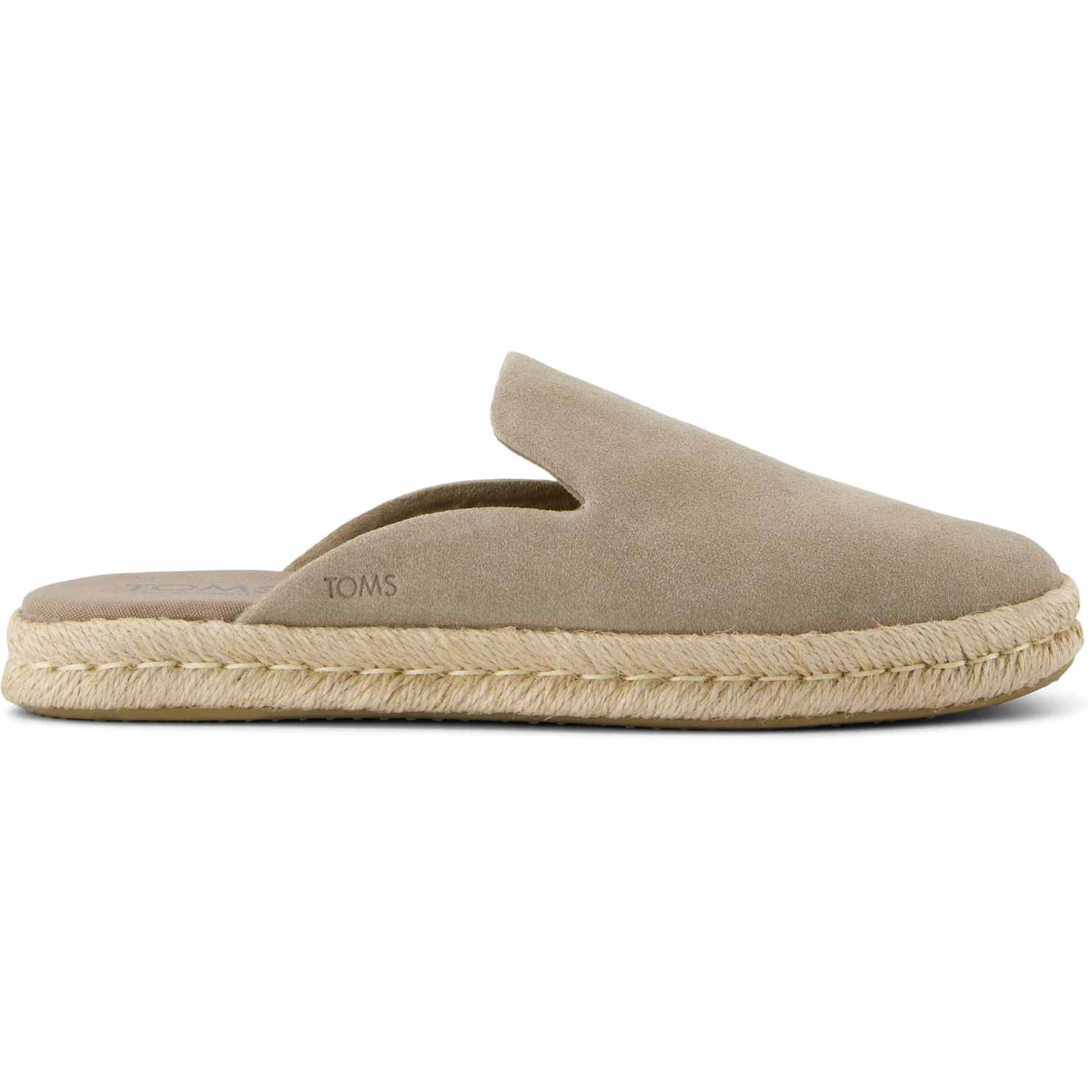 Toms Women's Suede Slip On Espadrille Mules - 8 - Natural - Available at M&S