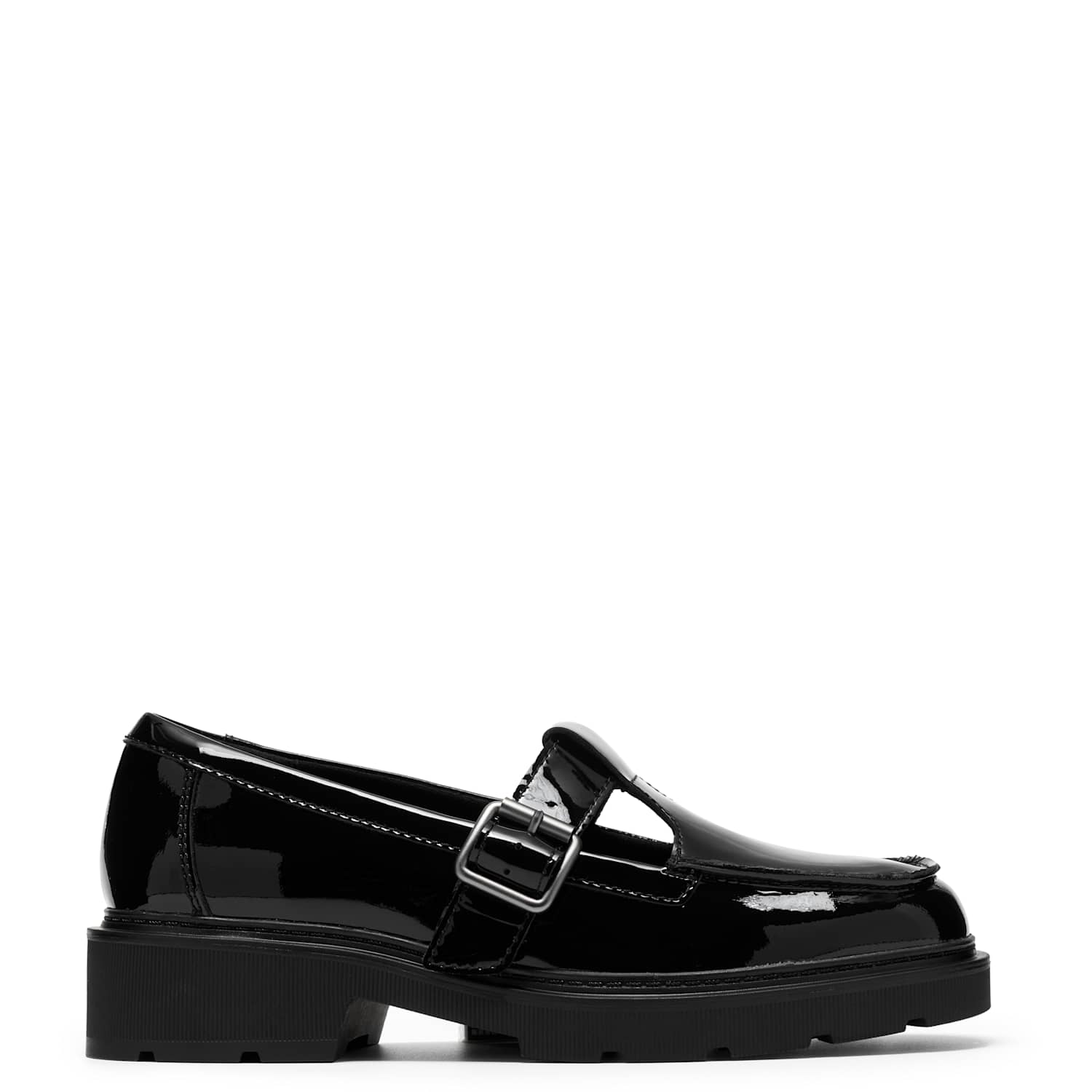 Clarks Women's Leather Patent Mary Jane Shoes - 5 - Black - Available at M&S