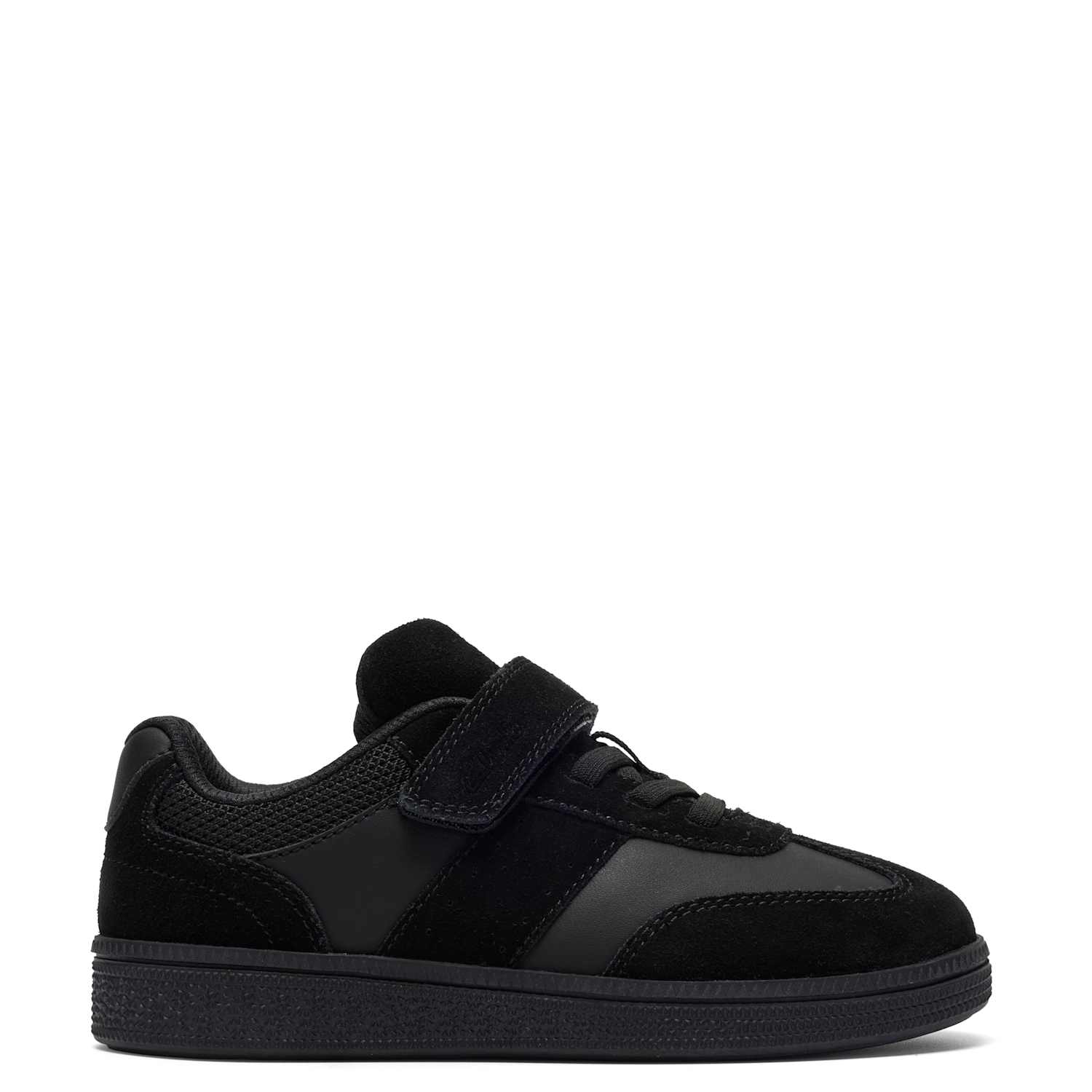 Clarks Boys Leather Trainers (7 Small-12 Small) - 9 - Black - Available at M&S