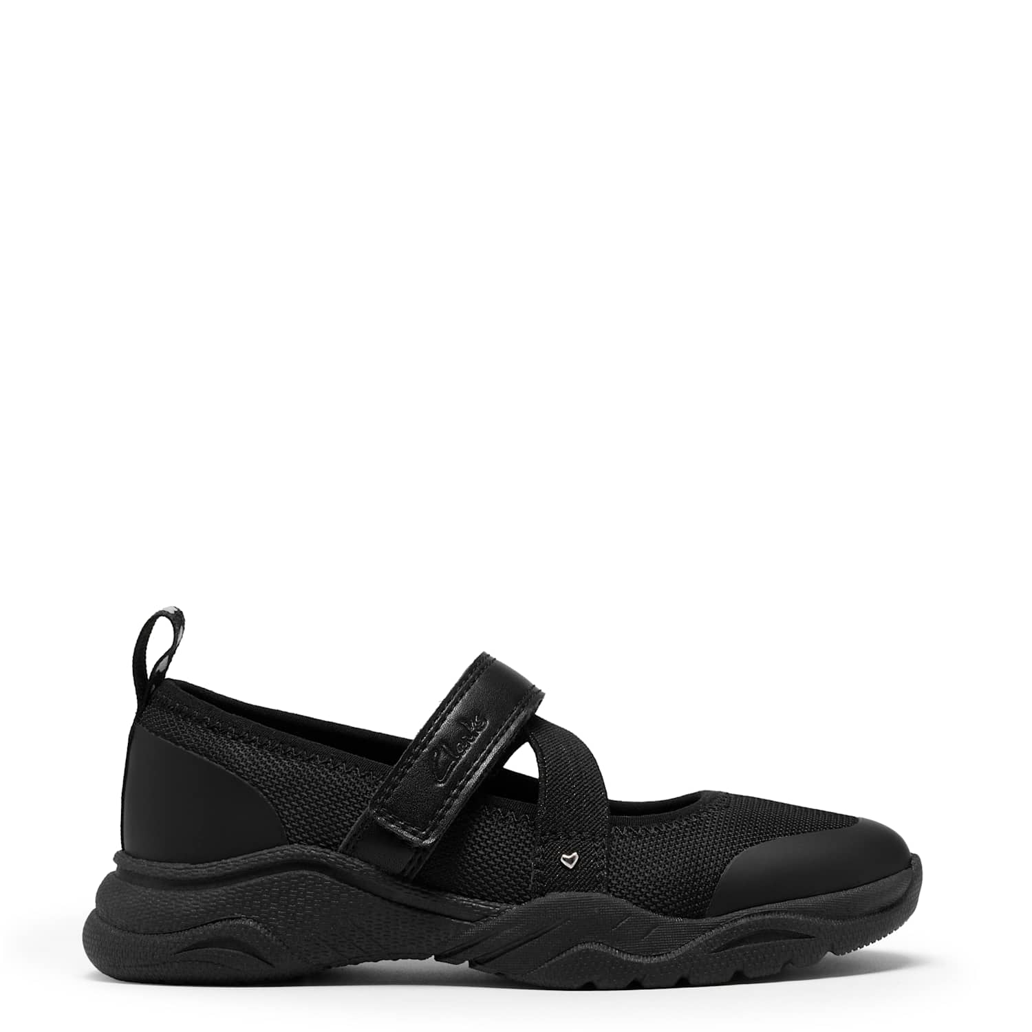 Clarks Girls Mary Jane Shoes (7 Small-2 ½ Large) - 12½ - Black - Available at M&S