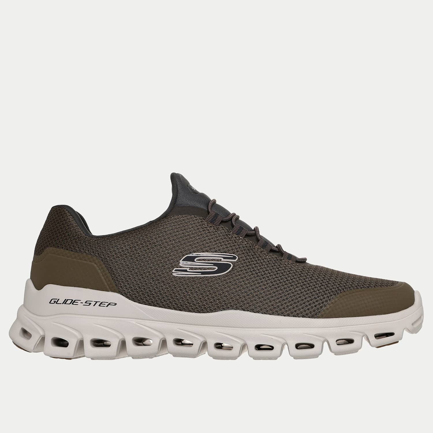 Skechers Men's Glide-Step Noltek Slip-Ins Trainers - 7 - Olive - Available at M&S