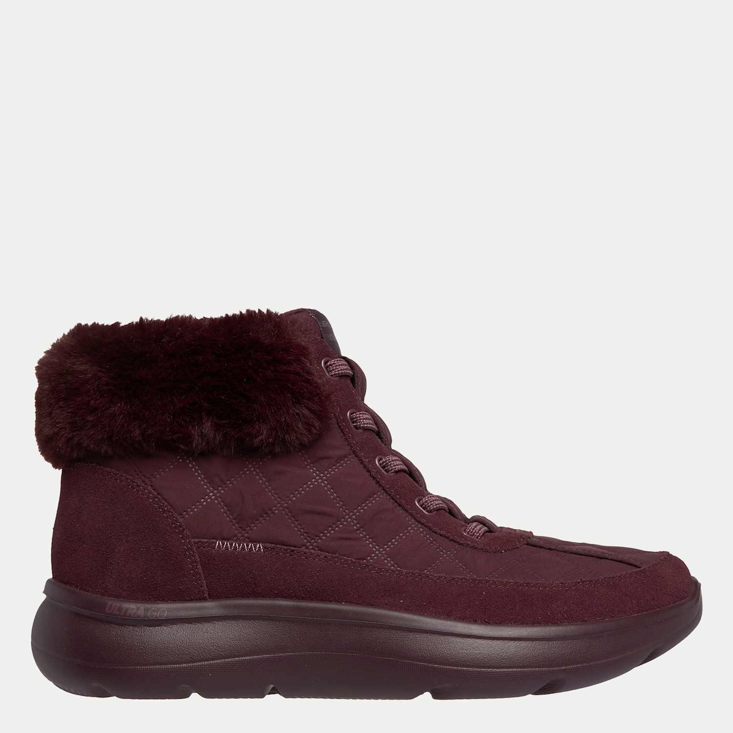 Skechers Women's On-The-Go Encore Suede Ankle Boots - 5 - Burgundy - Available at M&S