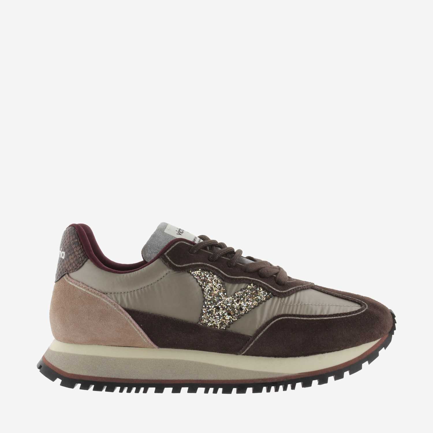 Victoria Women's Viento Suede Lace Up Trainers - 6 - Brown - Available at M&S