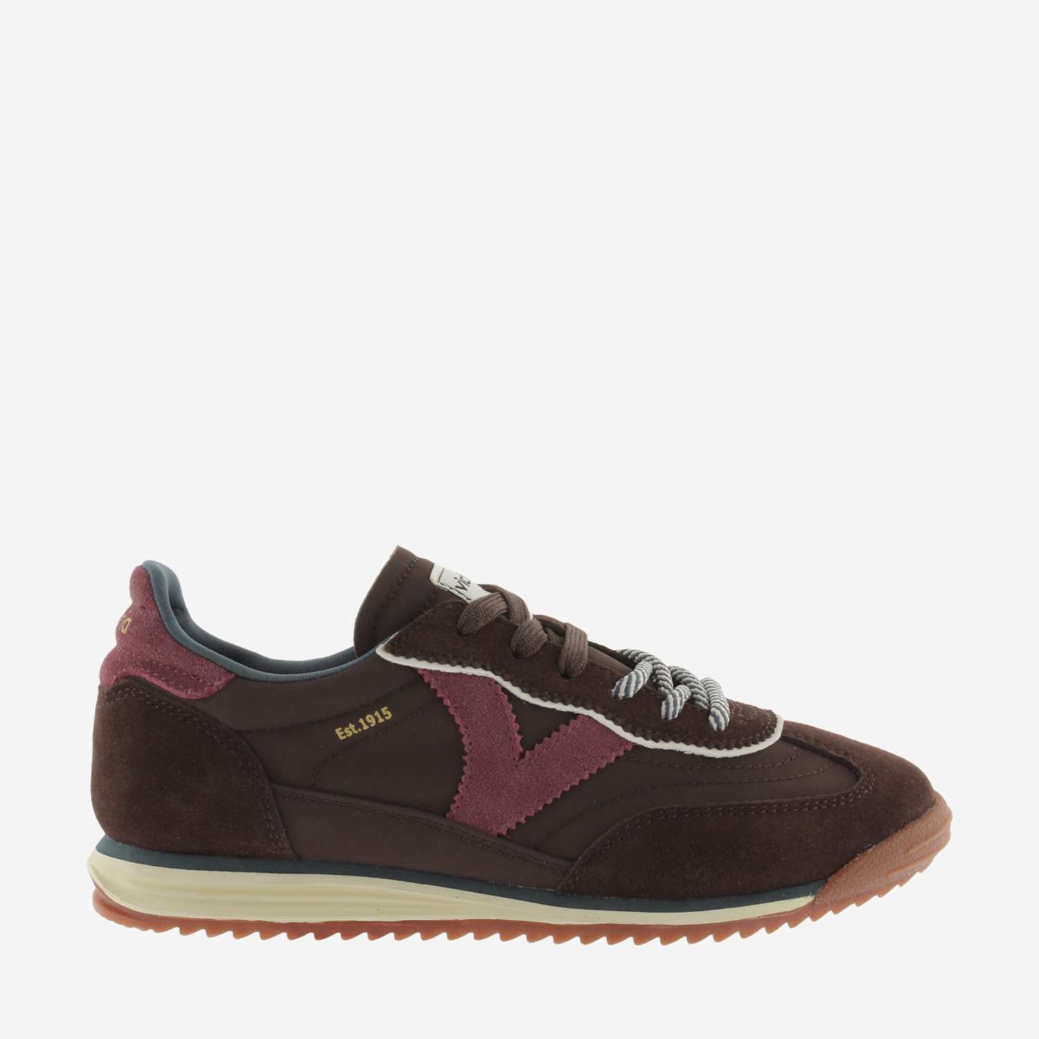 Victoria Women's Saturno Lace Up Trainers - 5 - Brown - Available at M&S