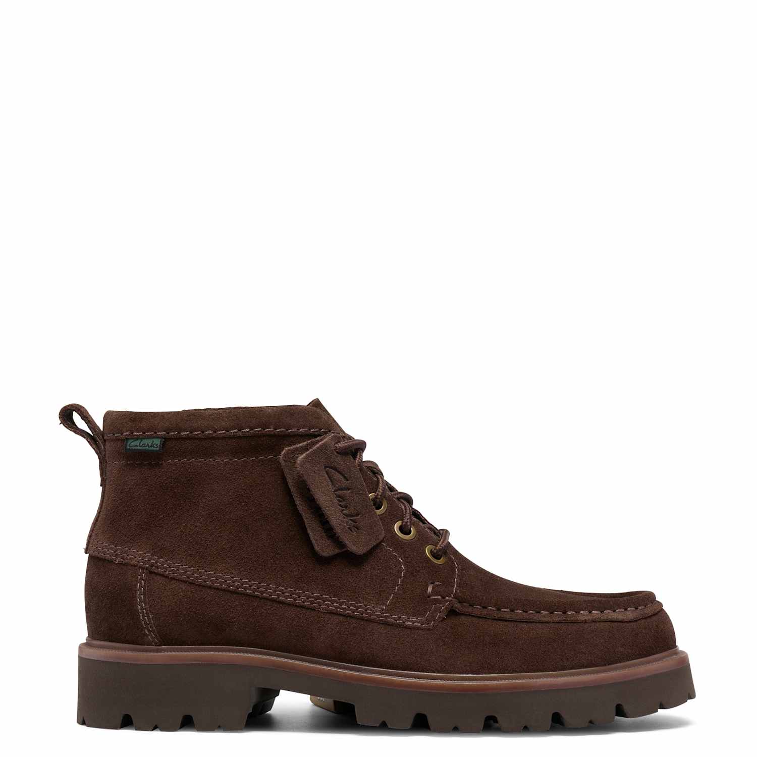 Clarks Men's Suede Casual Boots - 8 - Brown - Available at M&S