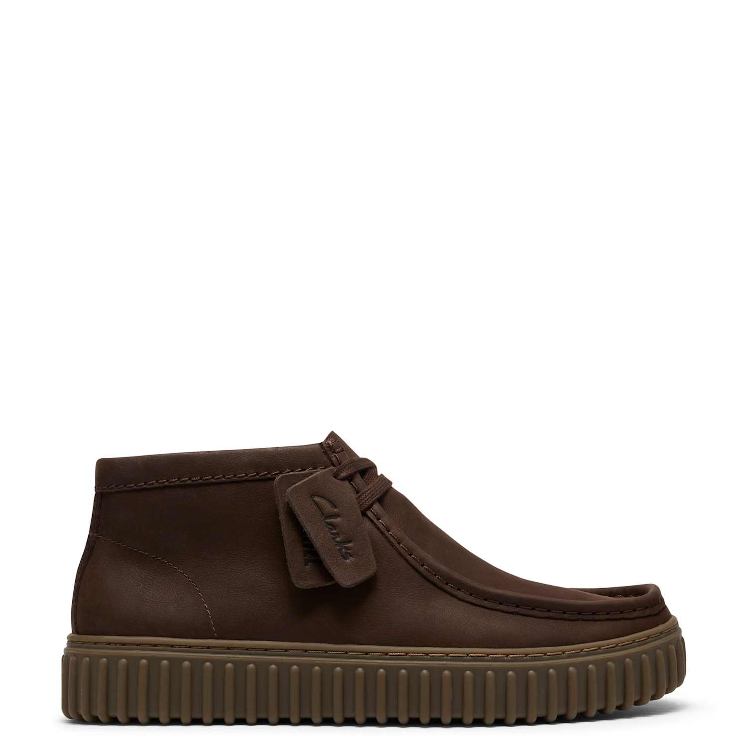 Clarks Men's Leather Lace Up Boots - 7 - Brown - Available at M&S