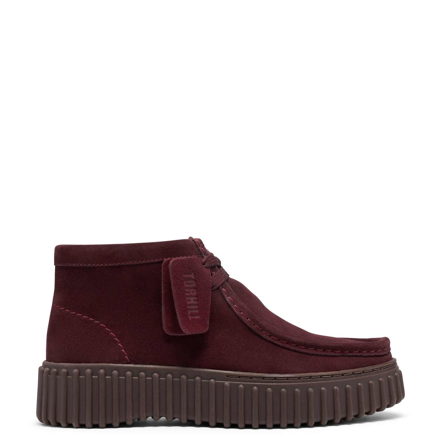 Clarks Women's Leather Lace Up Ankle Boots - 5 - Burgundy - Available at M&S