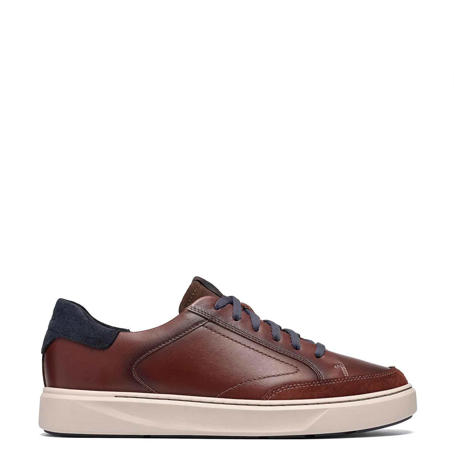 Clarks Men's Leather Lace Up Trainers - 8½ - Tan - Available at M&S