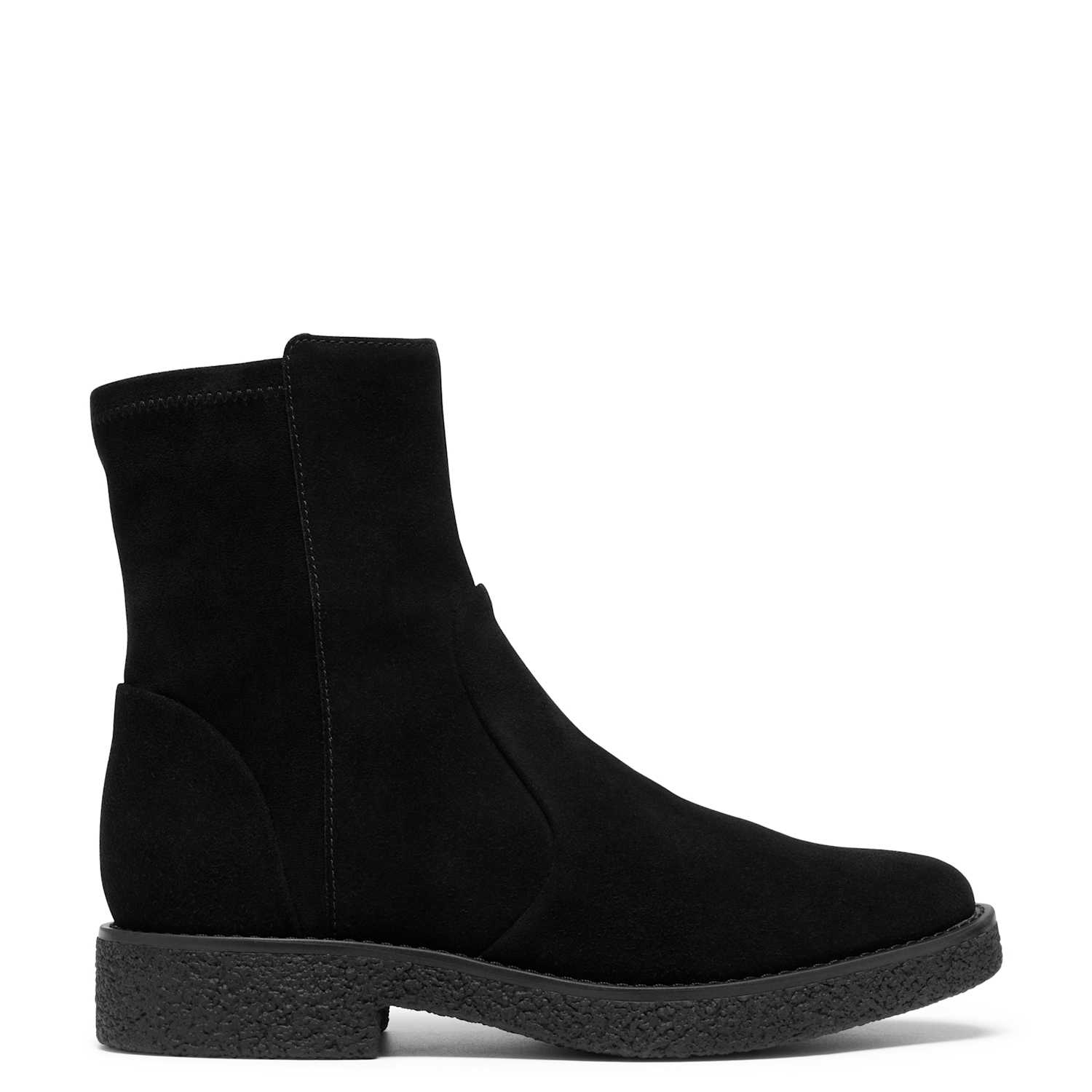 Clarks Women's Suede Block Heel Round Toe Ankle Boots - 4 - Black - Available at M&S