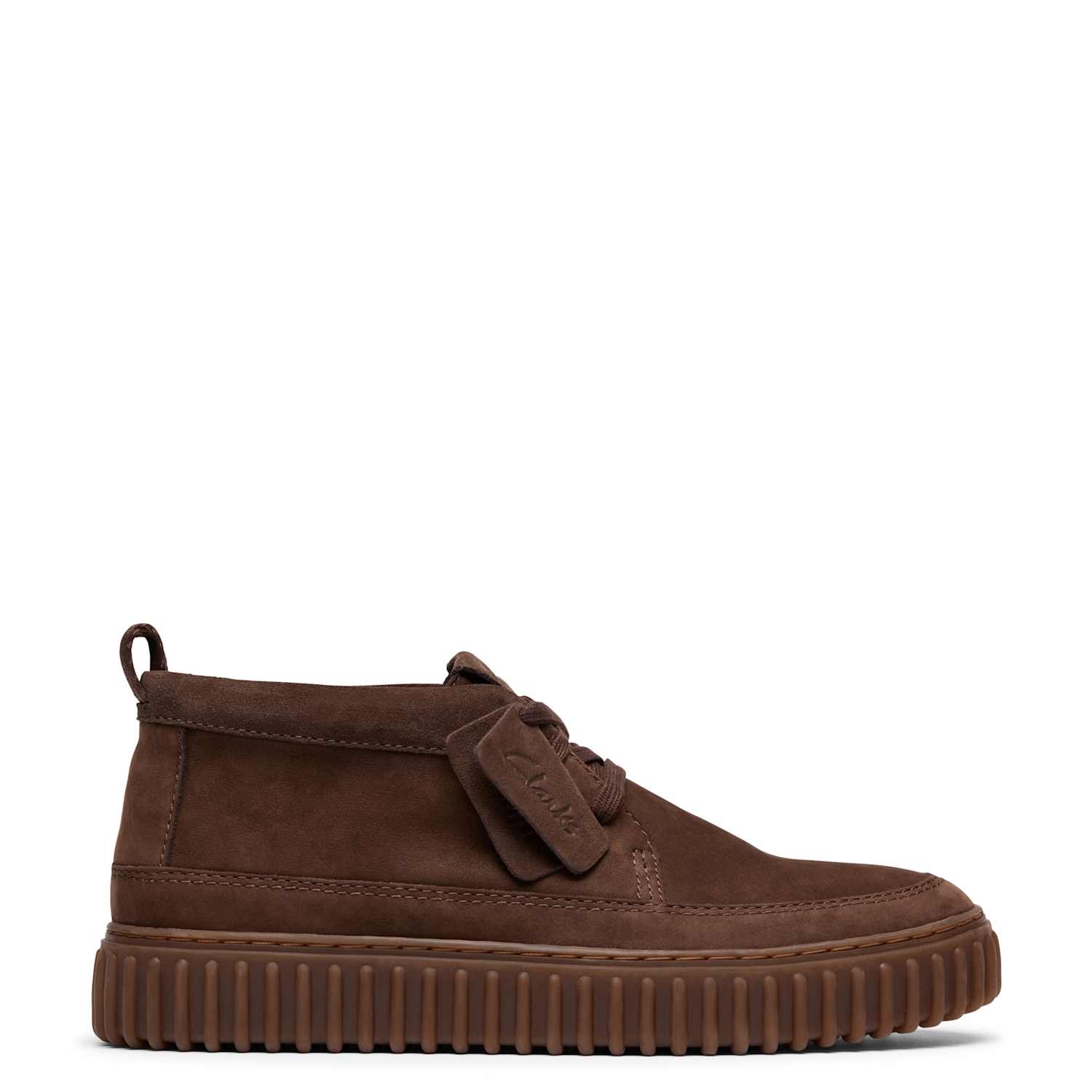 Clarks Men's Nubuck Leather Casual Boots - 9 - Brown - Available at M&S