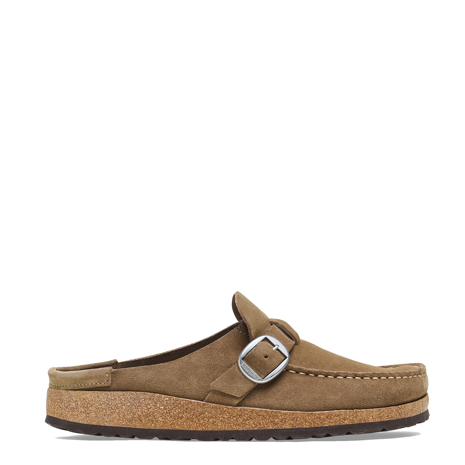 Birkenstock Women's Buckley Suede Buckle Moccasin Clogs - 5 - Brown - Available at M&S