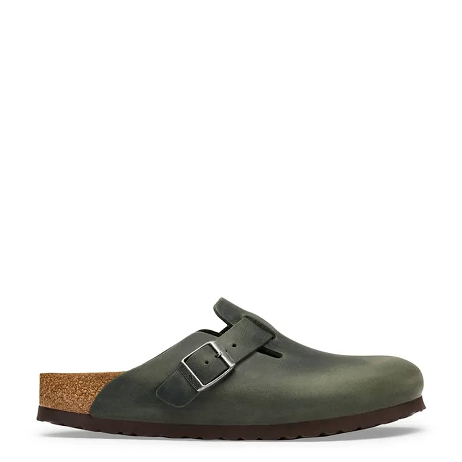 Birkenstock Women's Boston Oiled Leather Footbed Clog Mules - 4½ - Green - Available at M&S