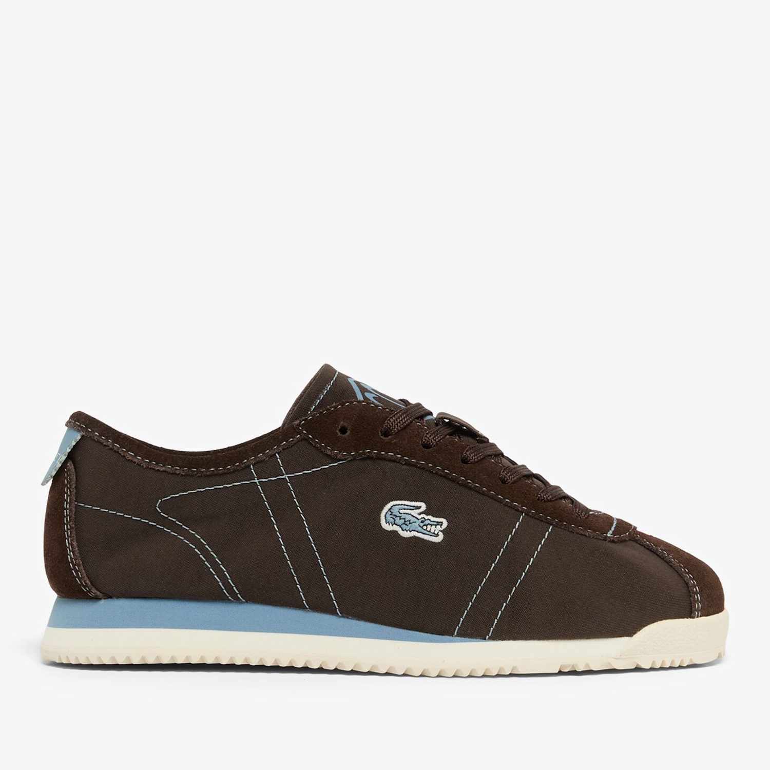 Lacoste Women's Lace Up Trainers - 6 - Brown Mix - Available at M&S