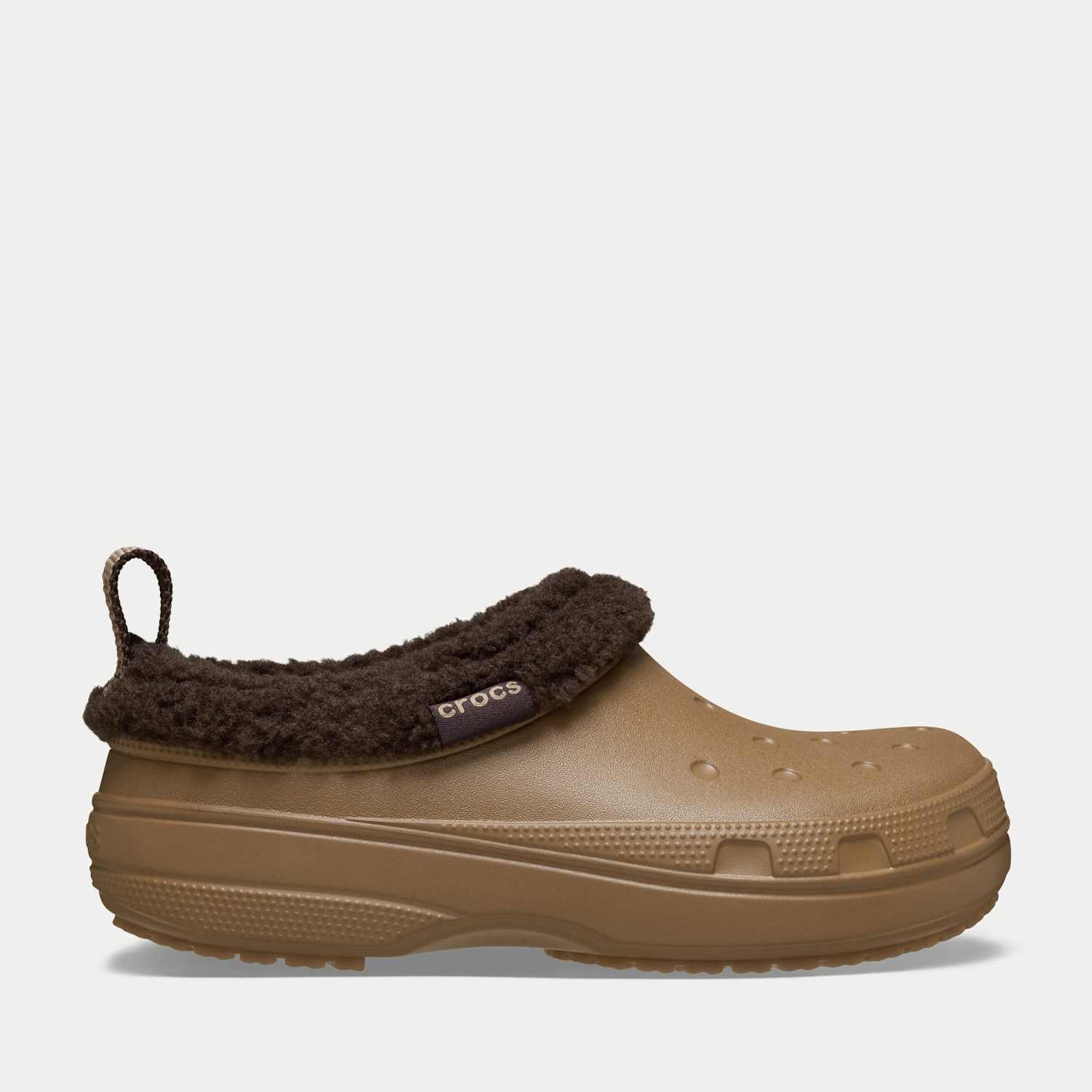 Crocs Women's Classic Faux Fur Lined Clogs - 6 - Brown - Available at M&S
