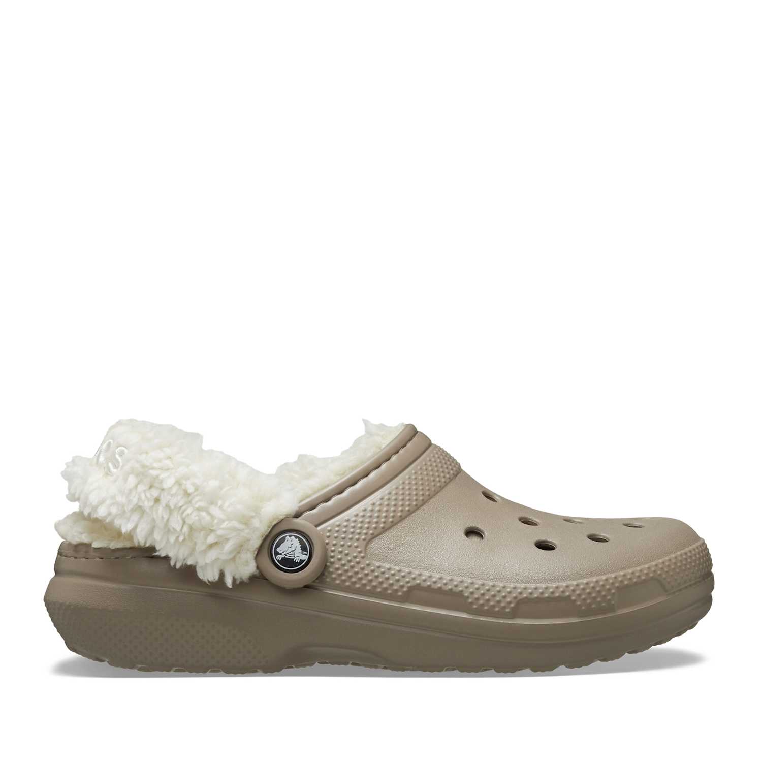 Crocs male Classic Fleece Lined Clogs - 7 - Light Brown - Available at M&S