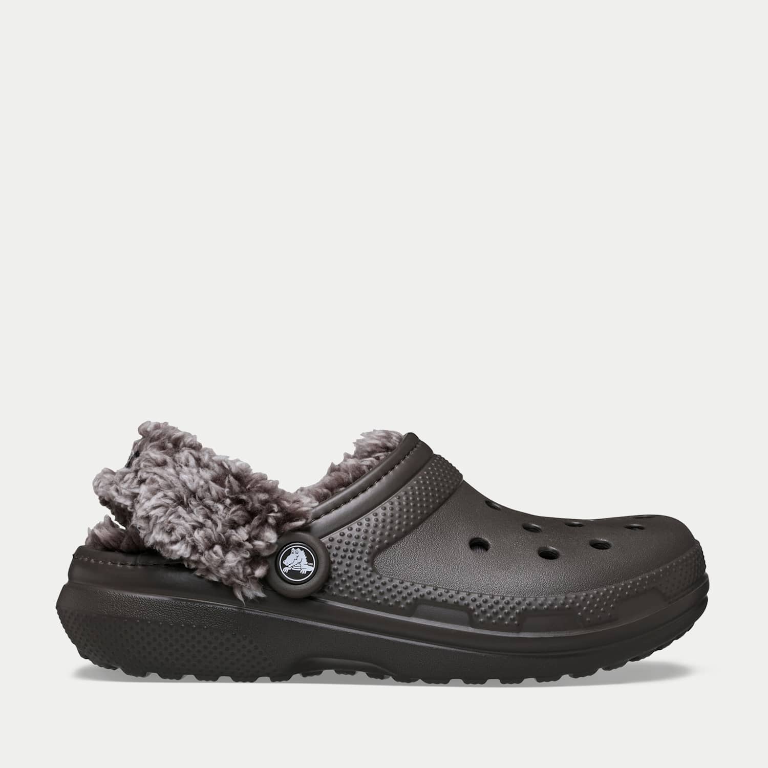 Crocs male Classic Fleece Lined Clogs - 8 - Chocolate - Available at M&S