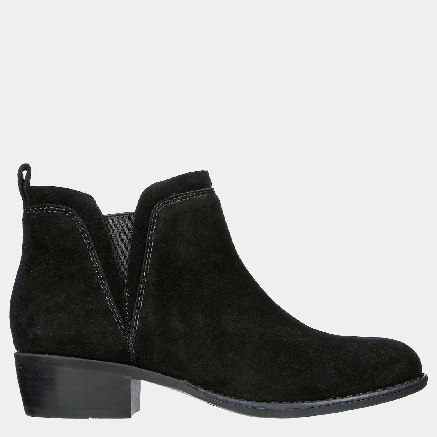 Skechers Women's Texas Rodeo Nght Suede Block Heel Ankle Boots - 8 - Black - Available at M&S